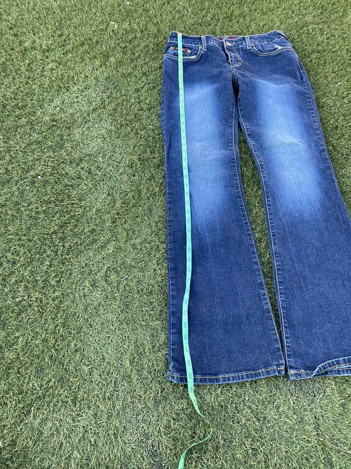 Other Vintage Y2K Baby Phat Women's Blue Jeans Size 9 Boot Cut Size 32" / US 10 / IT 46 - 5 Thumbnail