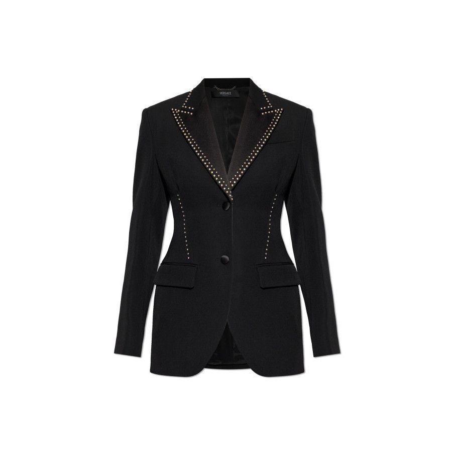 Versace VERSACE Black Studs Blazer New & Authentic (Women's size:IT Size S / US 4 / IT 40 - 1 Preview