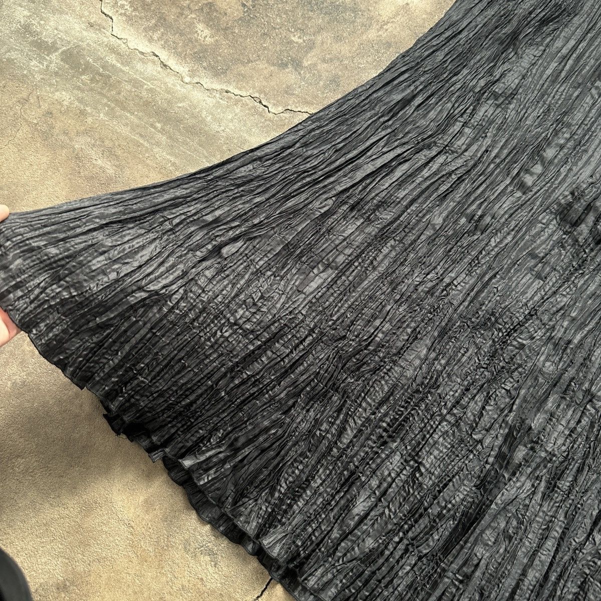 Other Vintage Elvis Pleated Maxi Skirt Issey Miyake Style Size 30" / US 8 / IT 44 - 4 Thumbnail