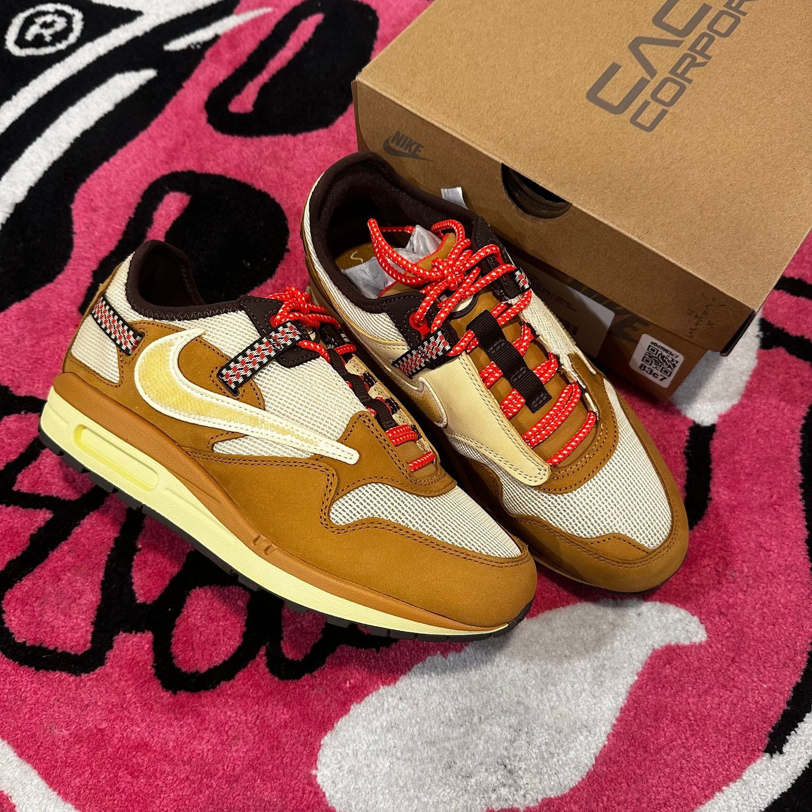 Travis Scott Nike Air Max 1 Travis Scott Cactus Jack Baroque Brown Size 8 Size US 8 / EU 41 - 1 Thumbnail