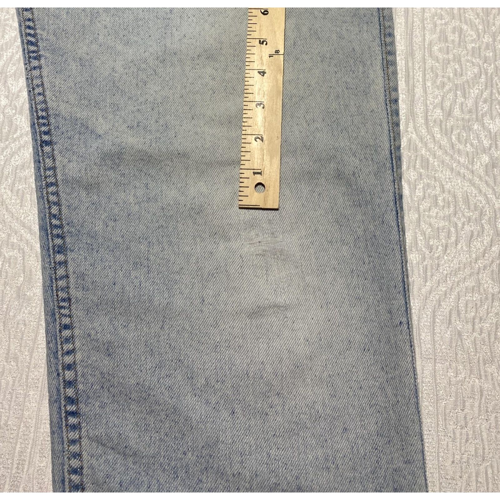 Levi's VINTAGE Levi's Signature Flex Denim Jeans Mens 34x32 Light Wash Straight Relaxed Fit Blue 90s Style Mens Size US 34 / EU 50 - 2 Thumbnail