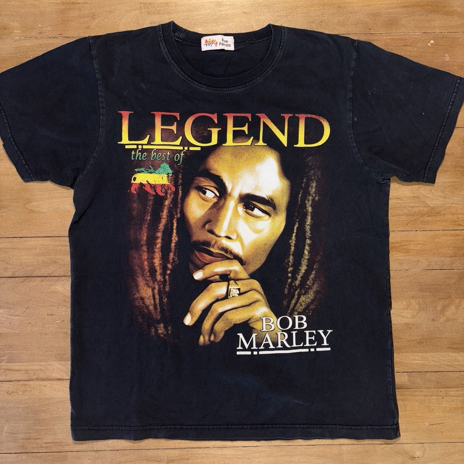 Bob Marley Bob Marley "Legend" Black Graphic T-Shirt - Portrait lion Size US L / EU 52-54 / 3 - 1 Thumbnail