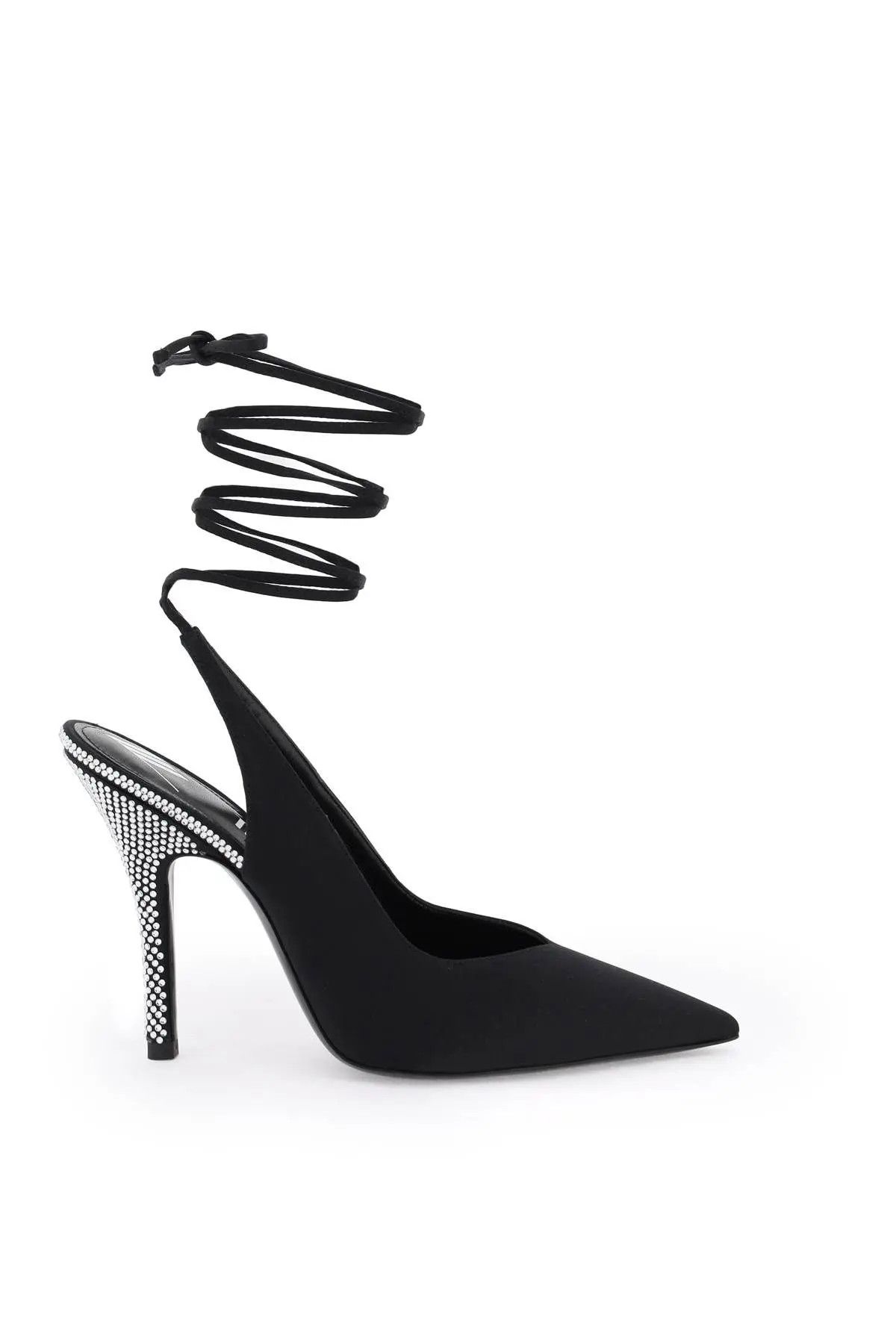 image of The Attico O1S22I1N1223 Venus Slingback Pumps In Black Shoes, Women's (Size 8)