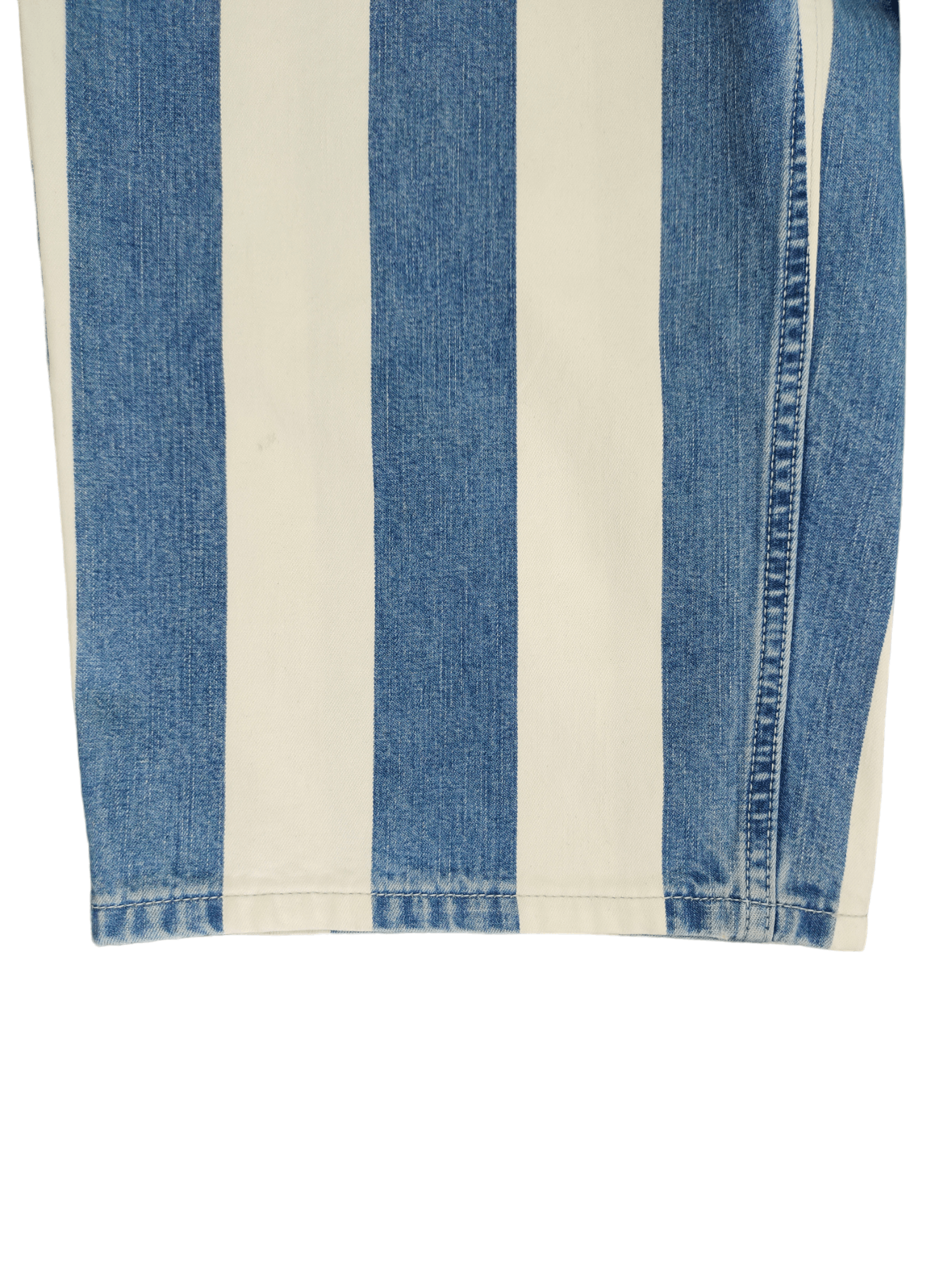 Levi's Vintage Clothing Baggy Jeans Levis Silver Tab Prisoner Striped Carpenter 3Q Size US 31 - 17 Thumbnail