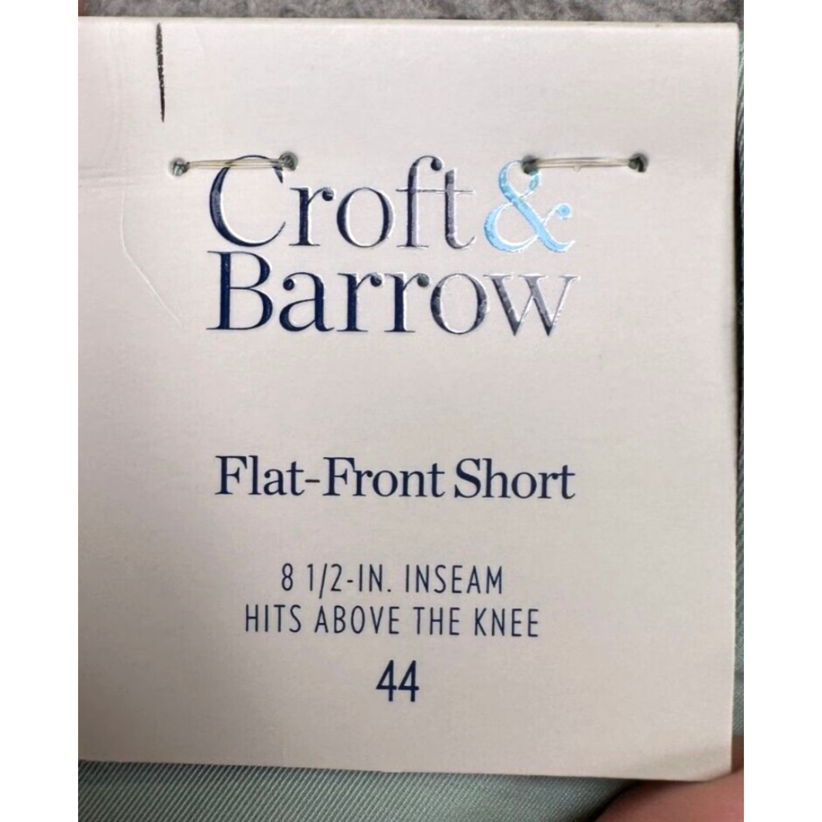 Croft & Barrow Croft & Barrow Shorts Mens 44X8.5 Green Quick Dry Performance Chino Flat Front New Size US 44 / EU 60 - 2 Thumbnail