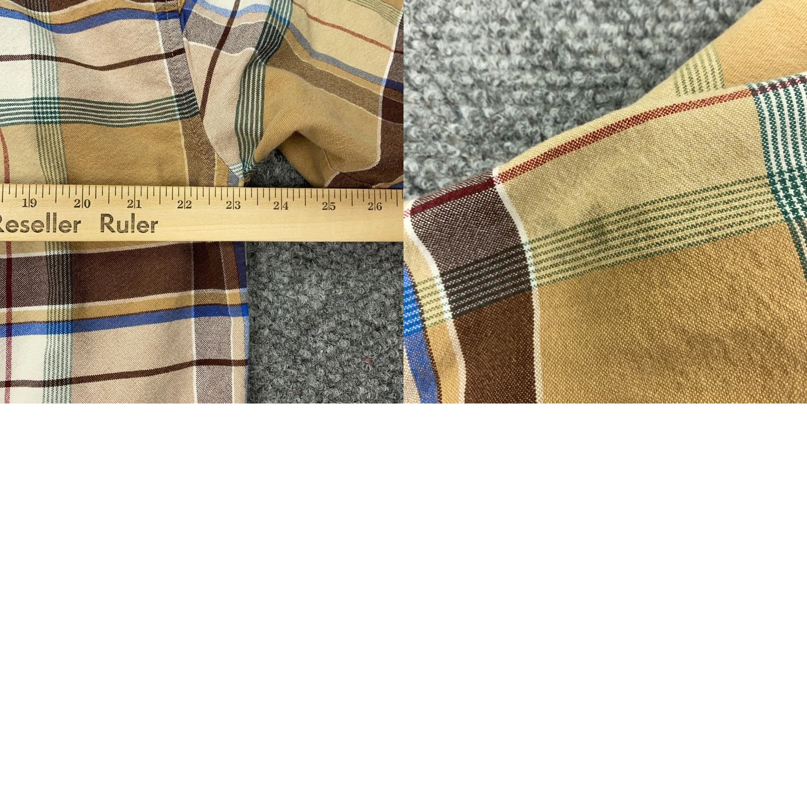 Wrangler WRANGLER Shirt Mens Large Brown Plaid Flannel 20X Cowboy Western Casual Workwear Long Sleeve Button-Up Cotton Plaid 90s Theme Mens Size US L / EU 52-54 / 3 - 8 Thumbnail