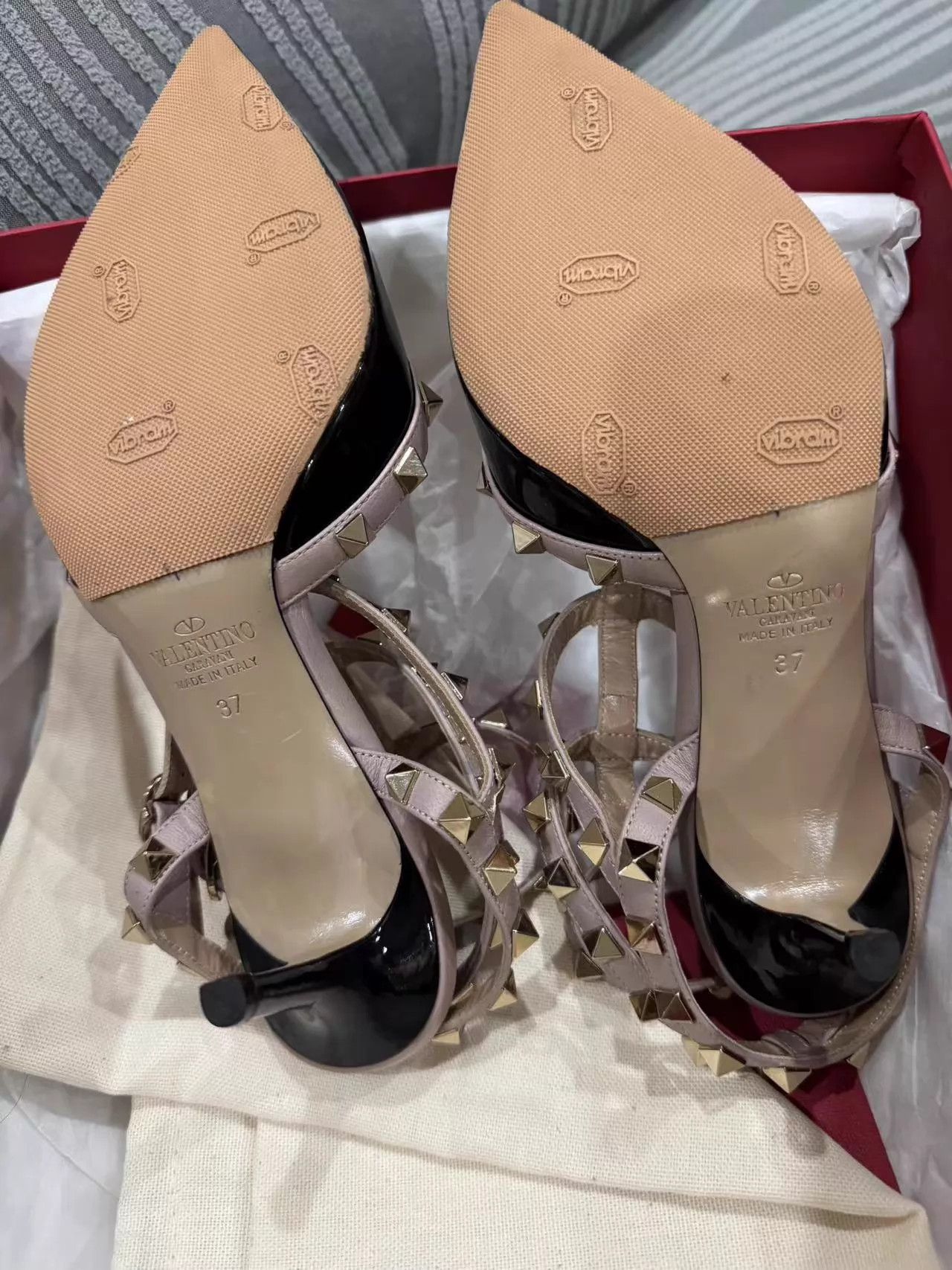 Valentino Valentino 3-Ring Heels EU 37 99 New Resoled Size US 6.5 / IT 36.5 - 2 Thumbnail