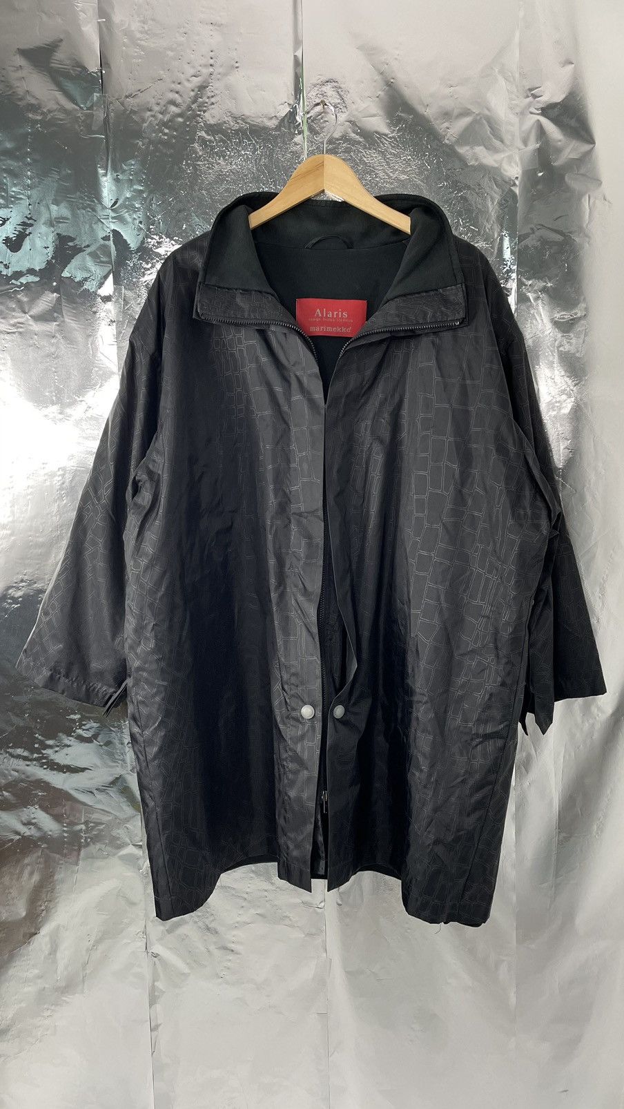 Marimekko alaris black coat goth tech wear