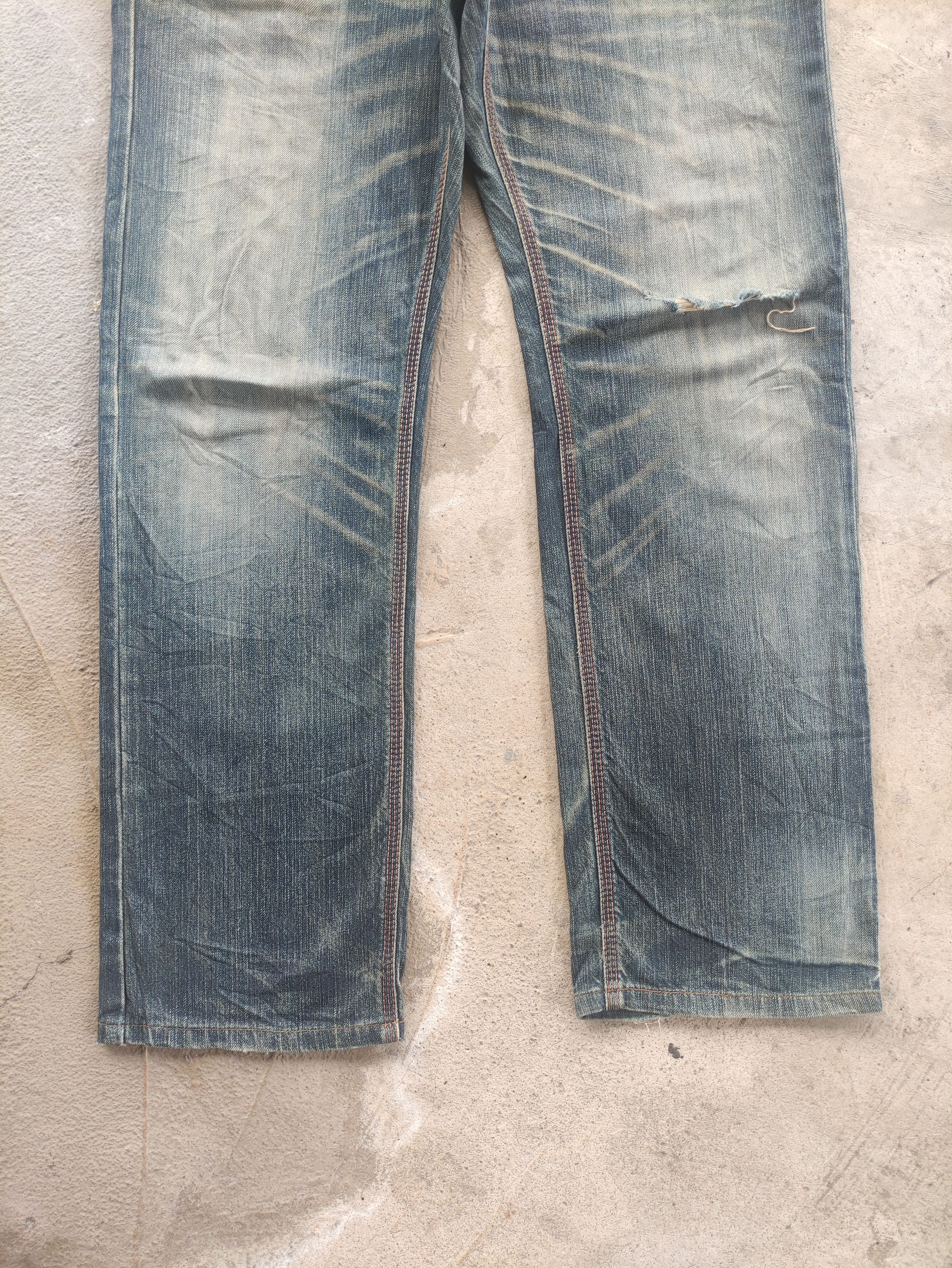 Edwin Vintage Edwin Jean Distressed Faded Denim Pants Size US 37 - 4 Thumbnail