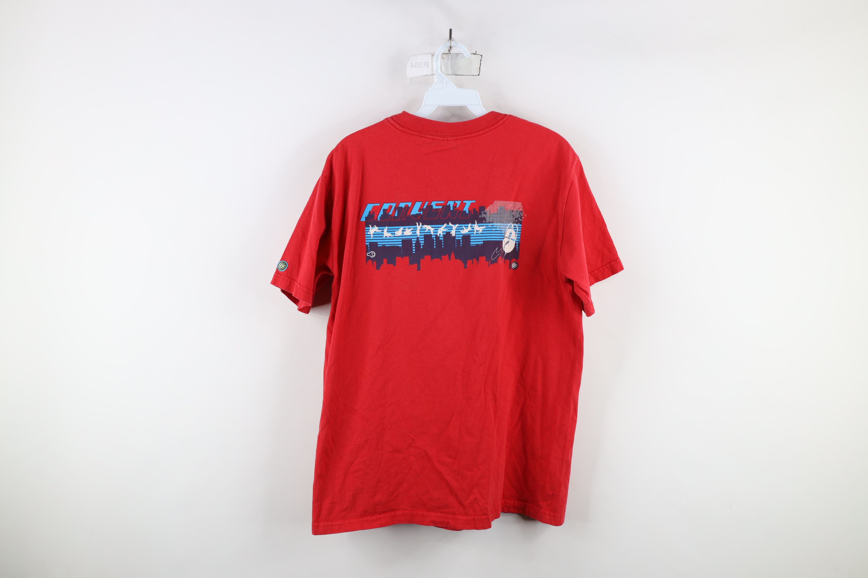 Columbia × Vintage Vintage 90s Y2K Columbia Convert Headphones T-Shirt Red Size US M / EU 48-50 / 2 - 11 Thumbnail
