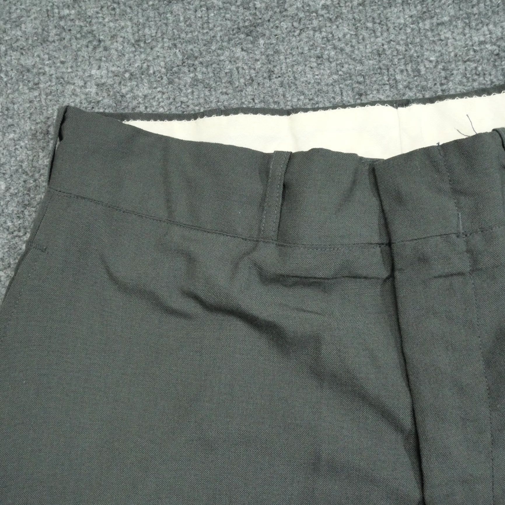 Vintage VINTAGE Ag 344 Pants Mens 31 32x33 Green Wool Blend Slacks 70s Size US 31 - 3 Thumbnail