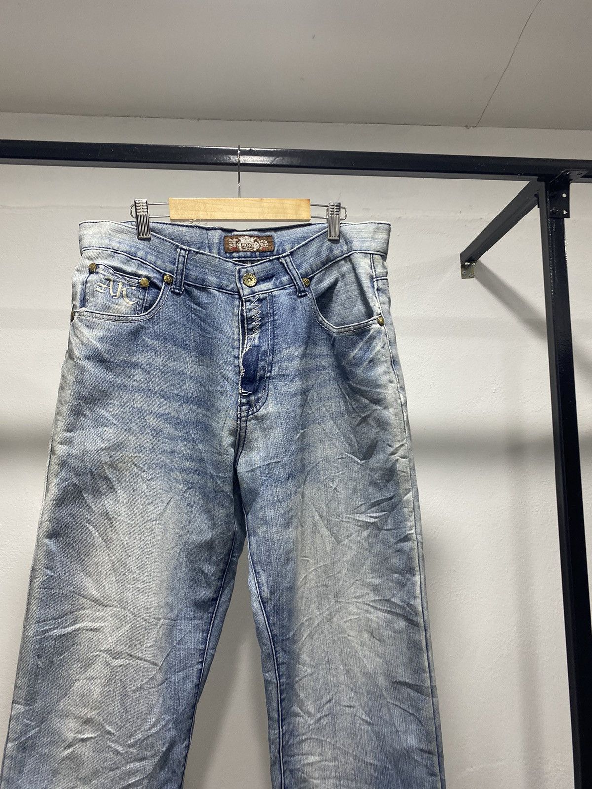 Hysteric Glamour × Japanese Brand × Le Grande Bleu (L.G.B.) ❌FINAL DROP❌ AK Embroidery Jeans Punk Designer Dragon Lgb Size US 34 / EU 50 - 11 Thumbnail