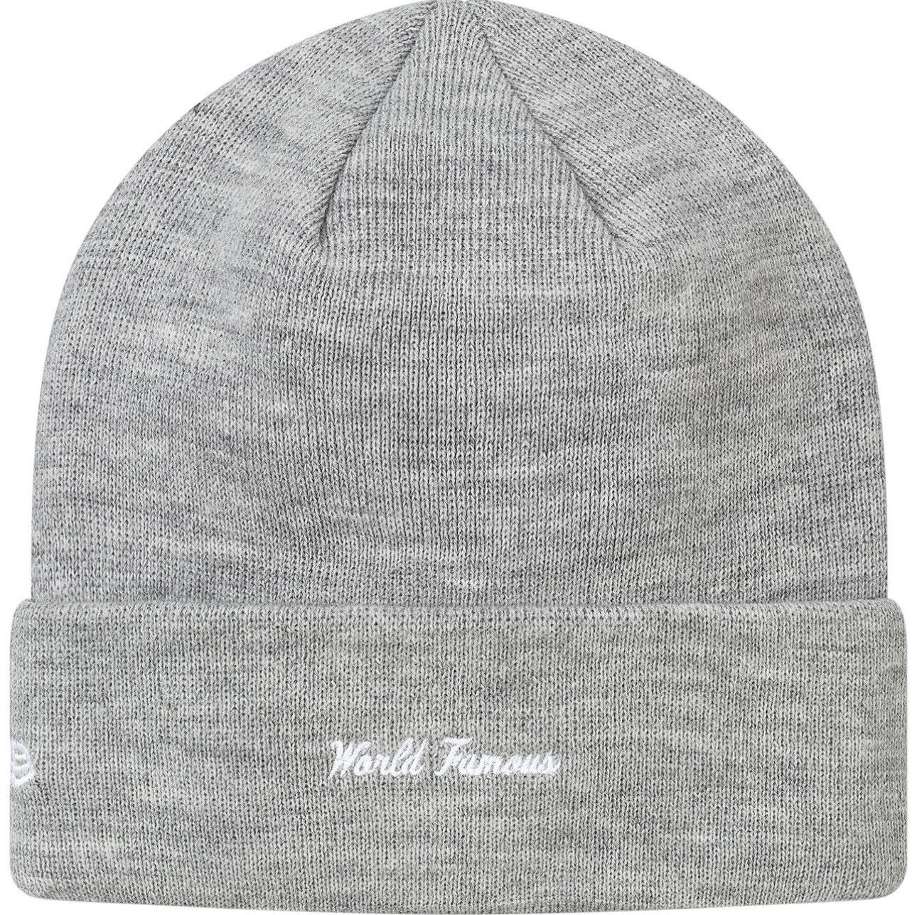 New Era × Supreme FW17 Supreme New Era Box Logo Beanie Heather Grey Size ONE SIZE - 14 Thumbnail