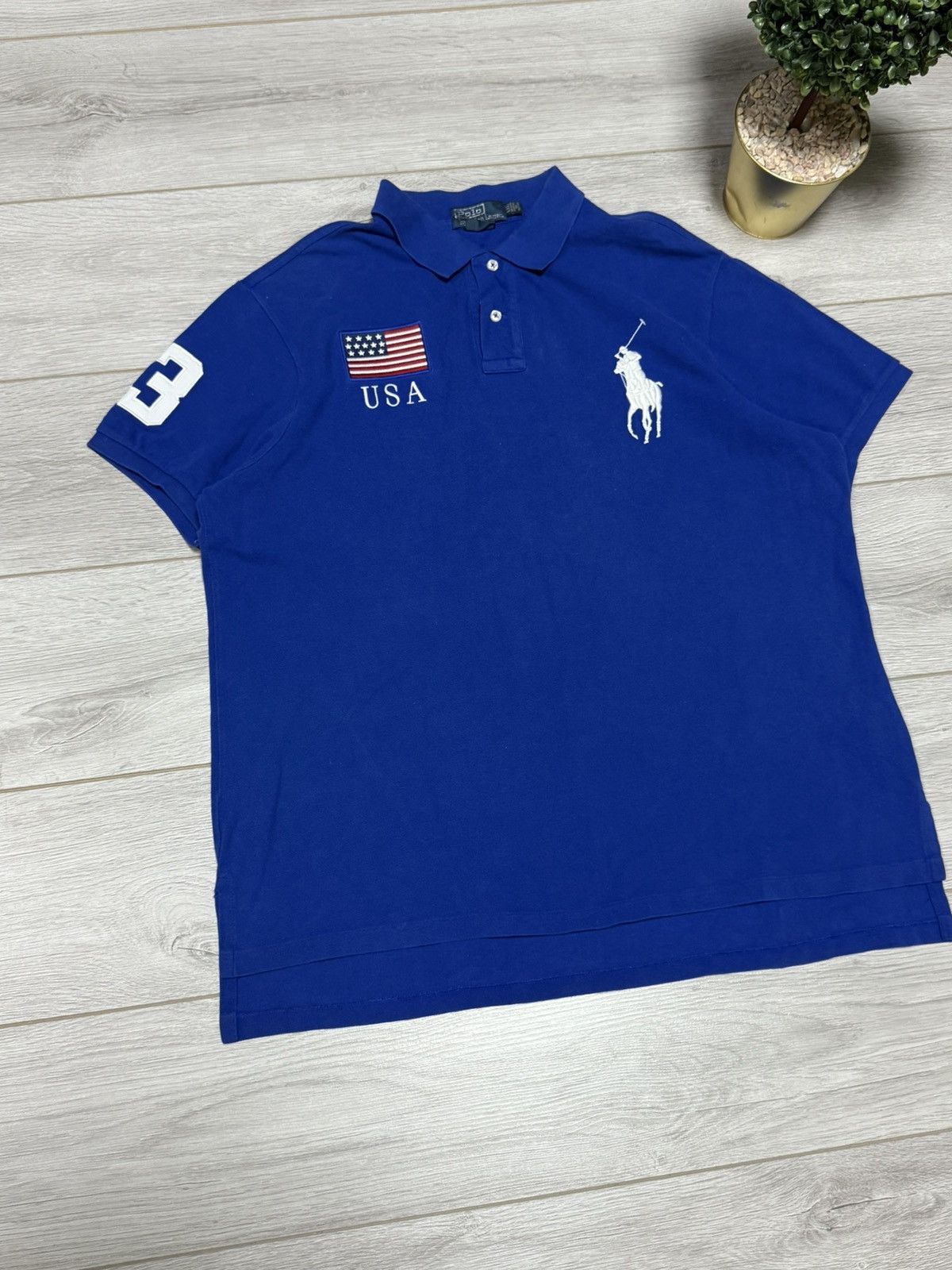 Polo Ralph Lauren Ralph Lauren USA flag 🇺🇸 tee shirt polo 3 Size US XXL / EU 58 / 5 - 3 Thumbnail