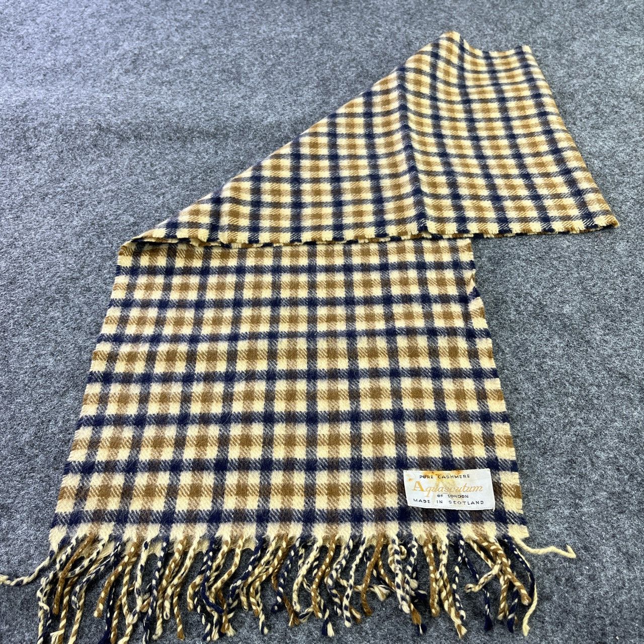 Aquascutum × Vintage Aquascutum Scarf / Muffler / Neckwear T105 Size ONE SIZE - 3 Thumbnail