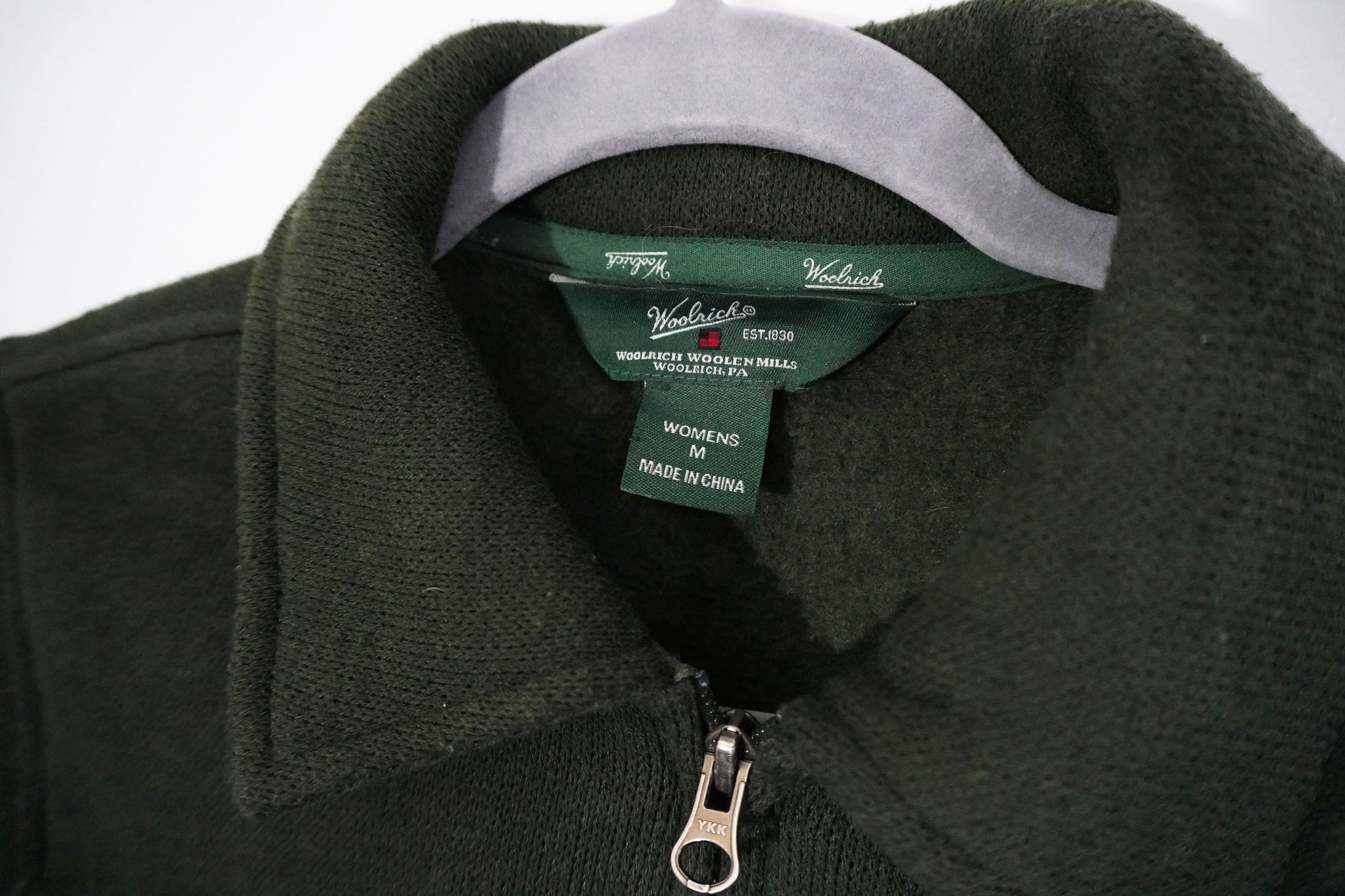 Woolrich Woolen Mills Woolrich Jacket Dark Green Wool Blend Full Zip Women's M Size M / US 6-8 / IT 42-44 - 3 Thumbnail