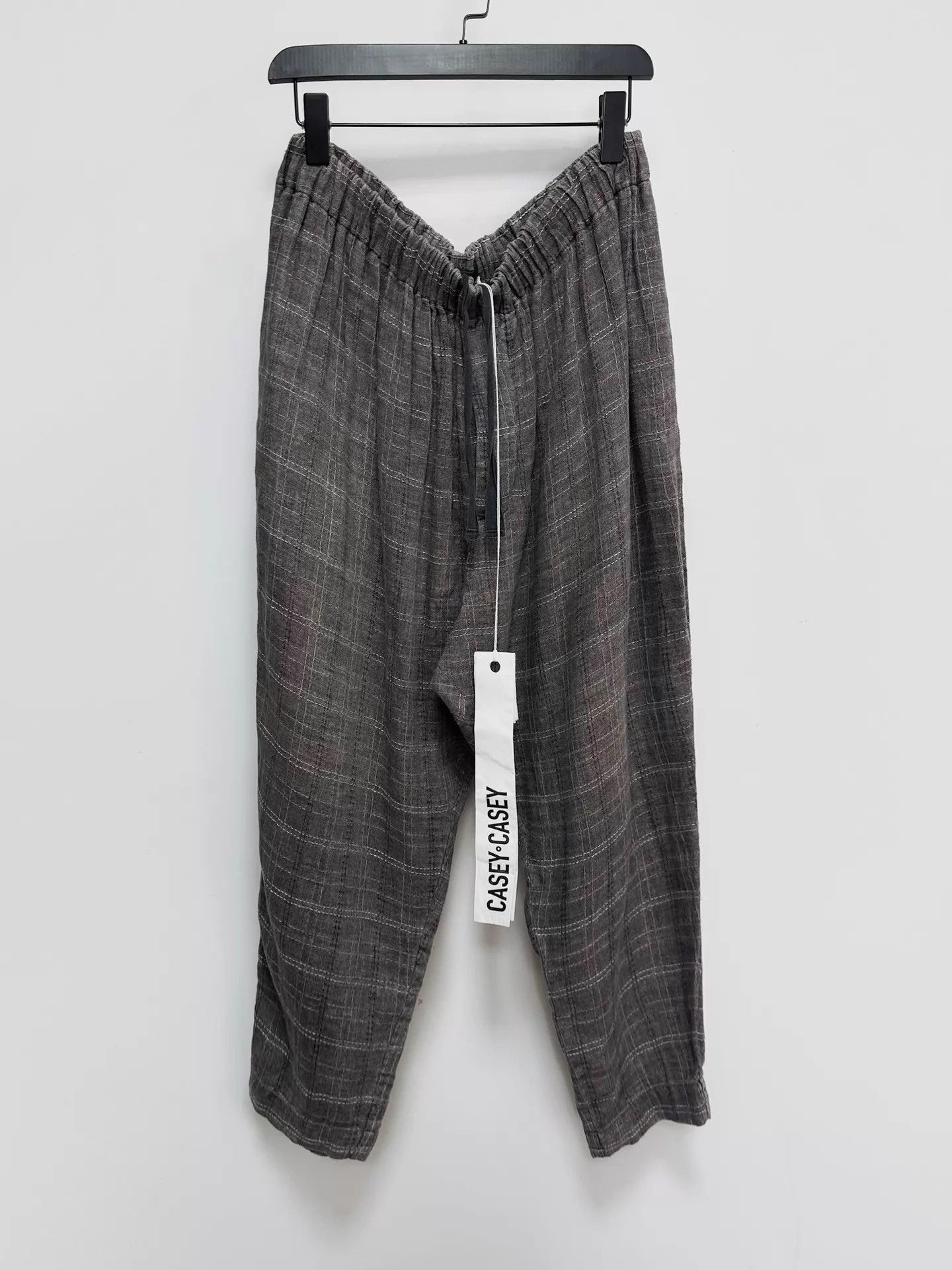 Casey Casey Gray Checked Casual Pants Size 32 Size US 32 / EU 48 - 1 Thumbnail