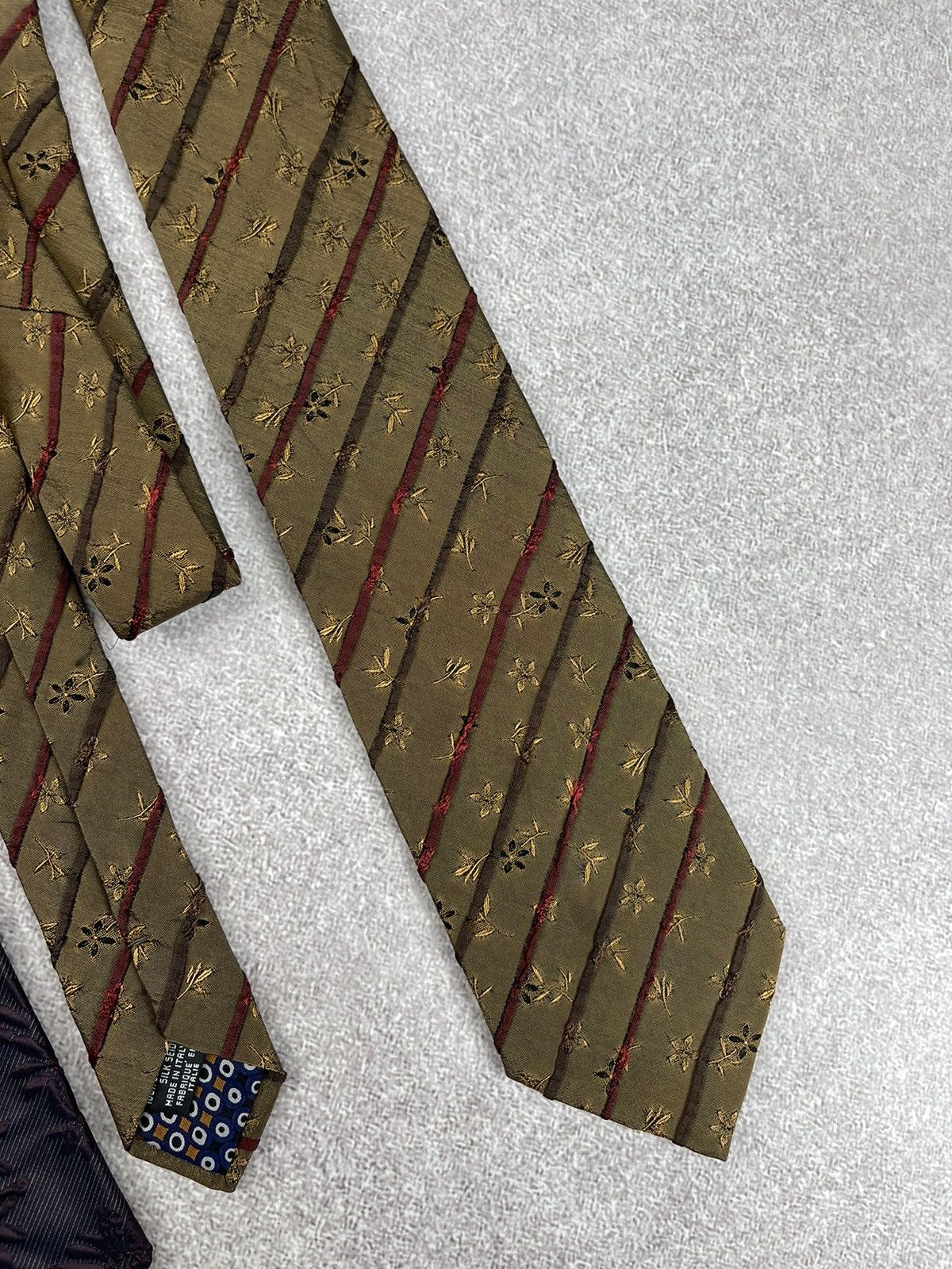 Kenzo × Vintage Vintage Kenzo Homme Printed Silk Tie Size ONE SIZE - 5 Thumbnail