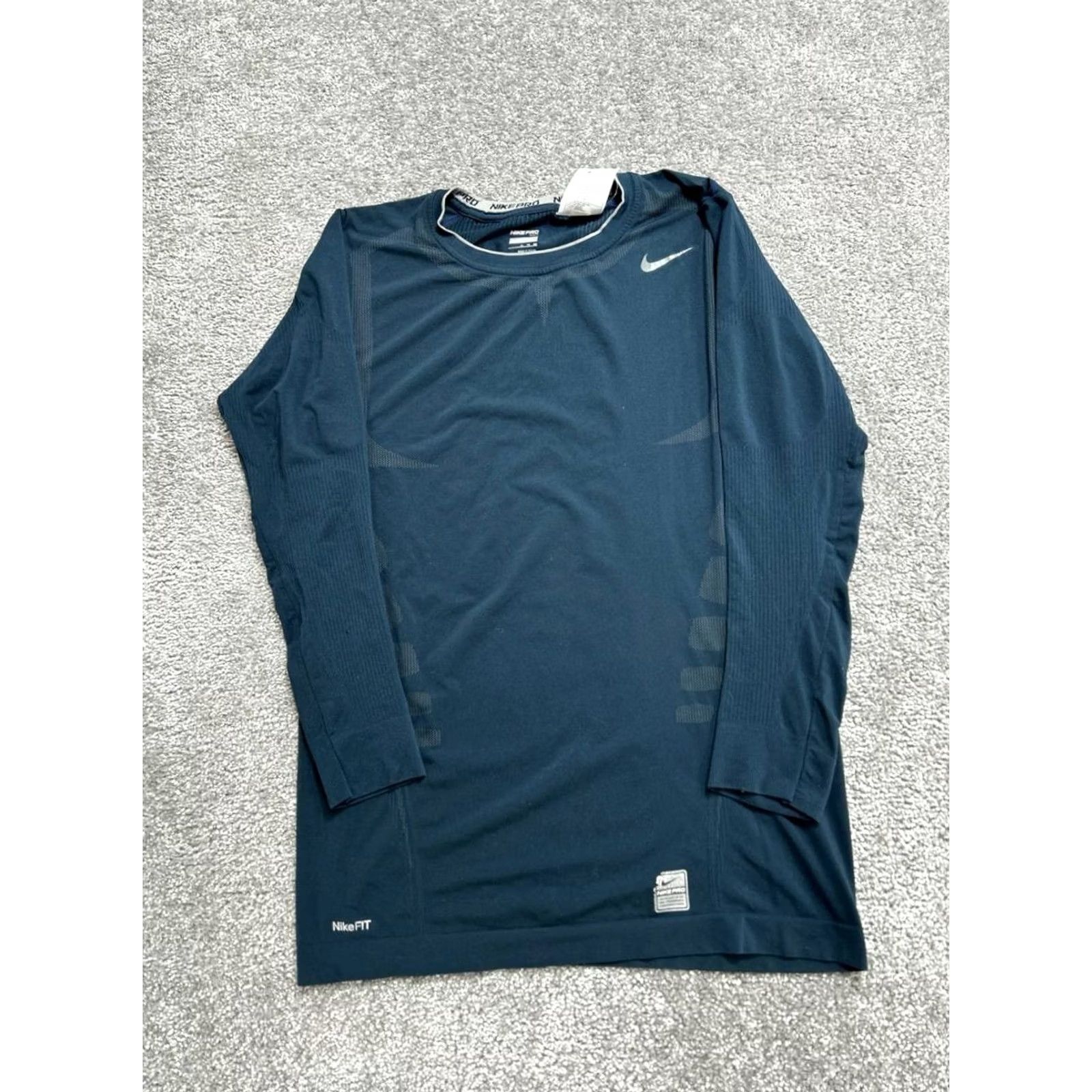 Nike Nike Pro Tight Shirt Mens XL Blue Stretch Dri Fit Running Training Athletic Top Size US XL / EU 56 / 4 - 2 Thumbnail