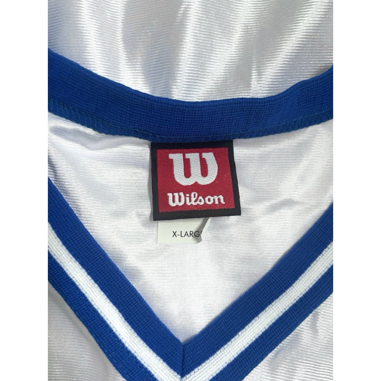 Wilson VINTAGE Wilson Jersey Tank Mens XL NOS NWT 90s USA Made White Royal Blue Basketball NOS NWT Size US XL / EU 56 / 4 - 4 Thumbnail