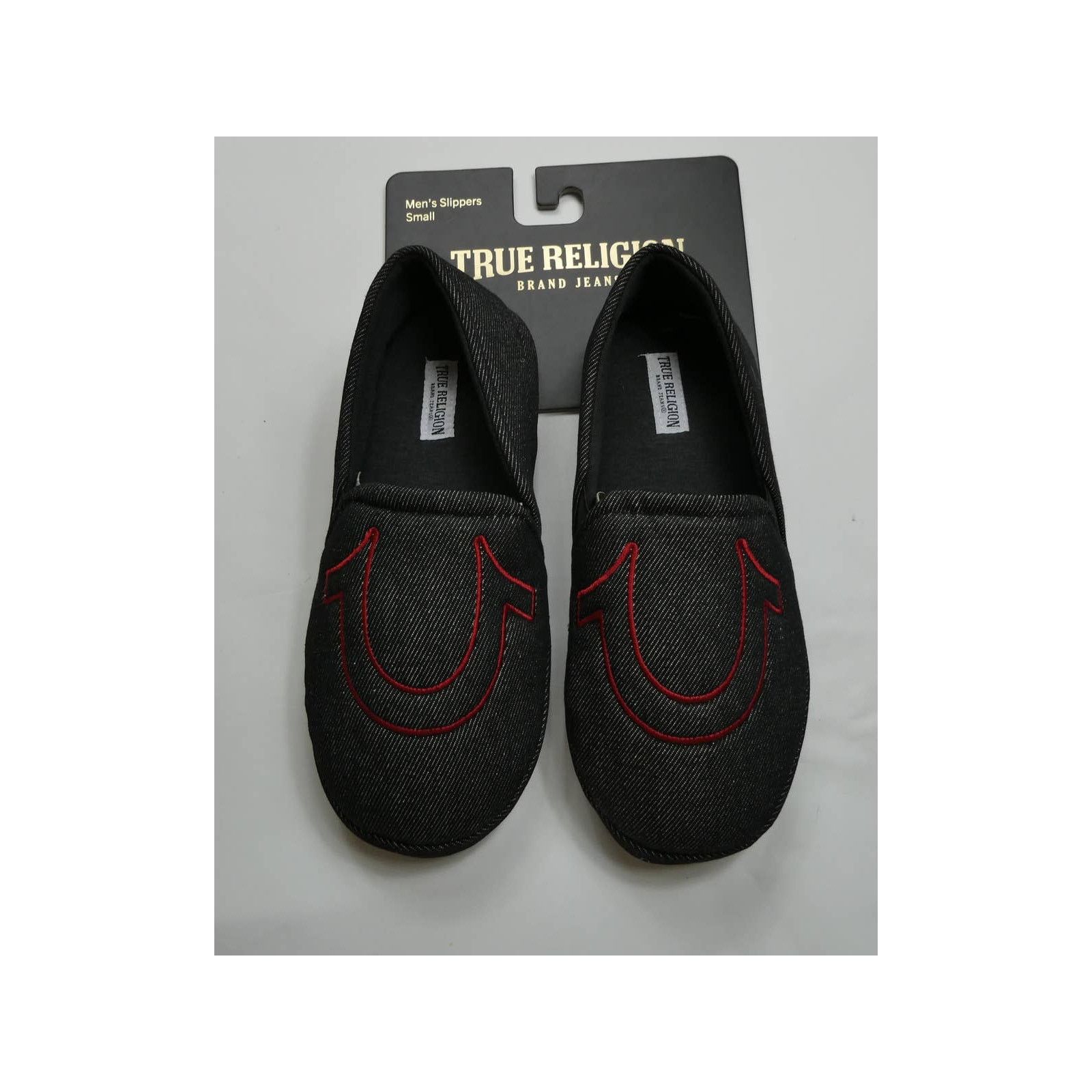 True Religion men's TRUE RELIGION slippers, dark gray, small, 7-8, NWT Size US 7.5 / EU 40-41 - 1 Thumbnail