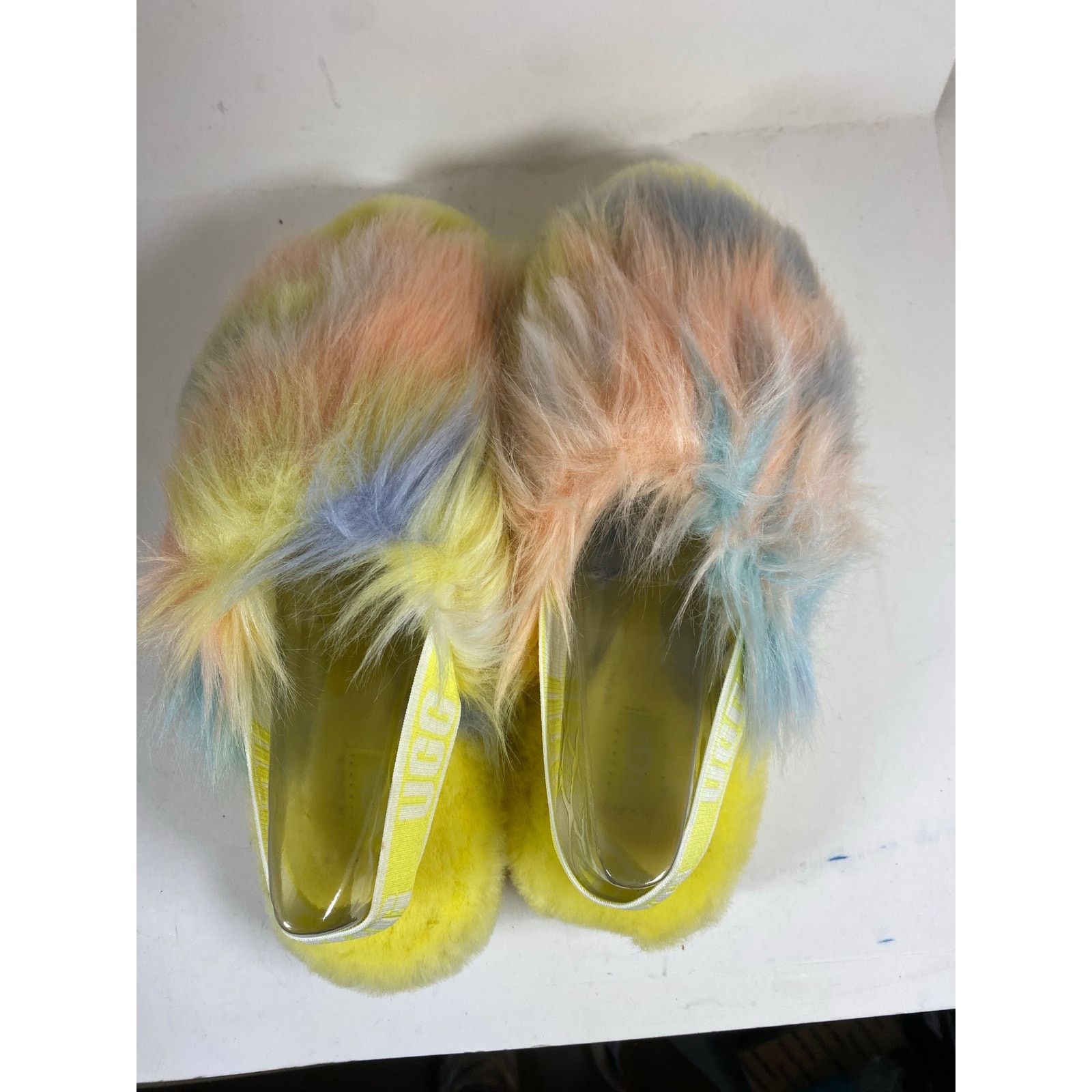Ugg UGG Fluff Yeah Slides Yellow 9W NEW Size US 9 / IT 39 - 8 Thumbnail