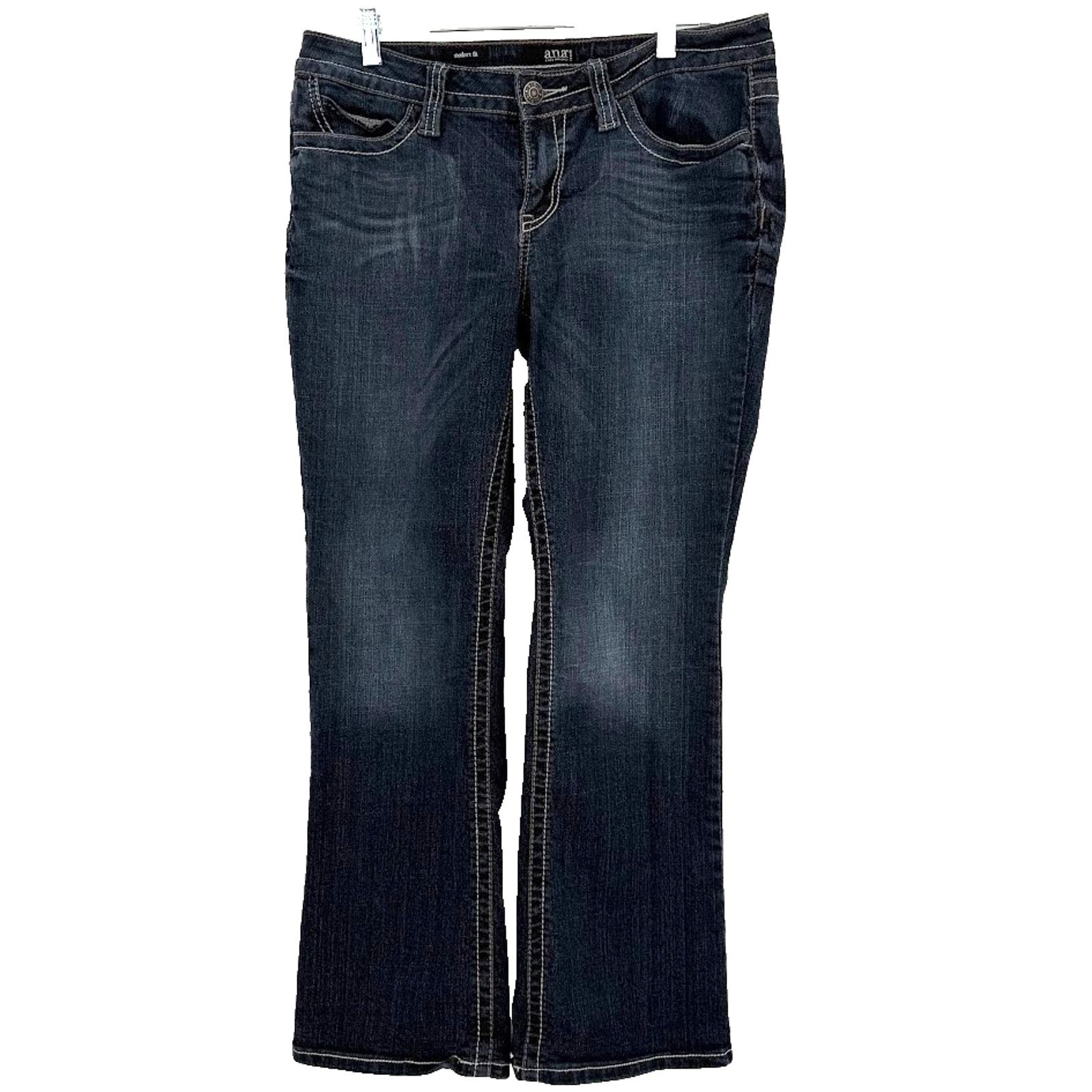 & Other Stories ANA Womens 8P Boot-cut Jeans Dark Wash Stretch Mid Rise Size 30" / US 8 / IT 44 - 1 Thumbnail