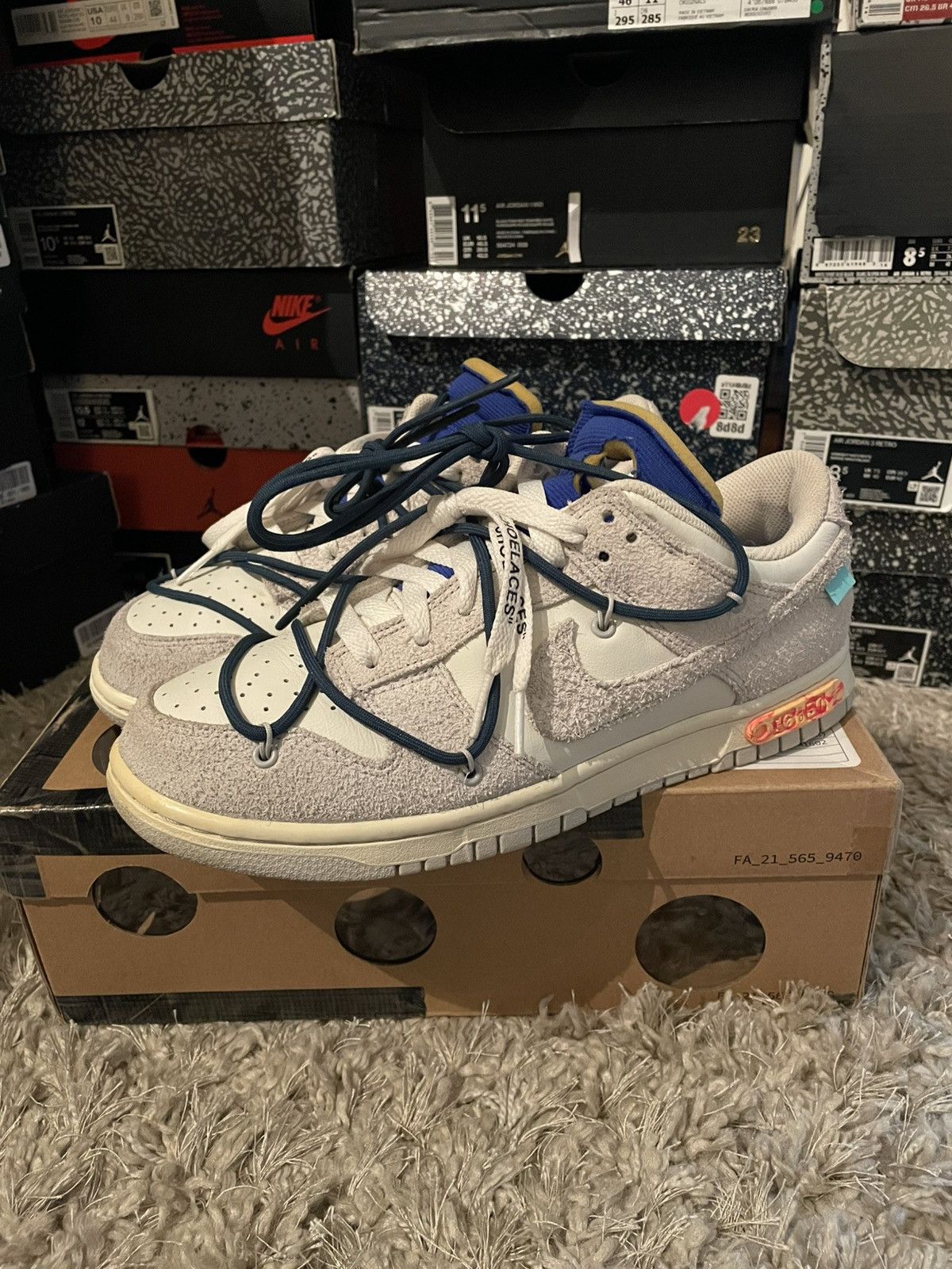 Nike × Off-White OFF WHITE x Nike Dunk Low Lot 16 Size US 8.5 / EU 41-42 - 1 Thumbnail
