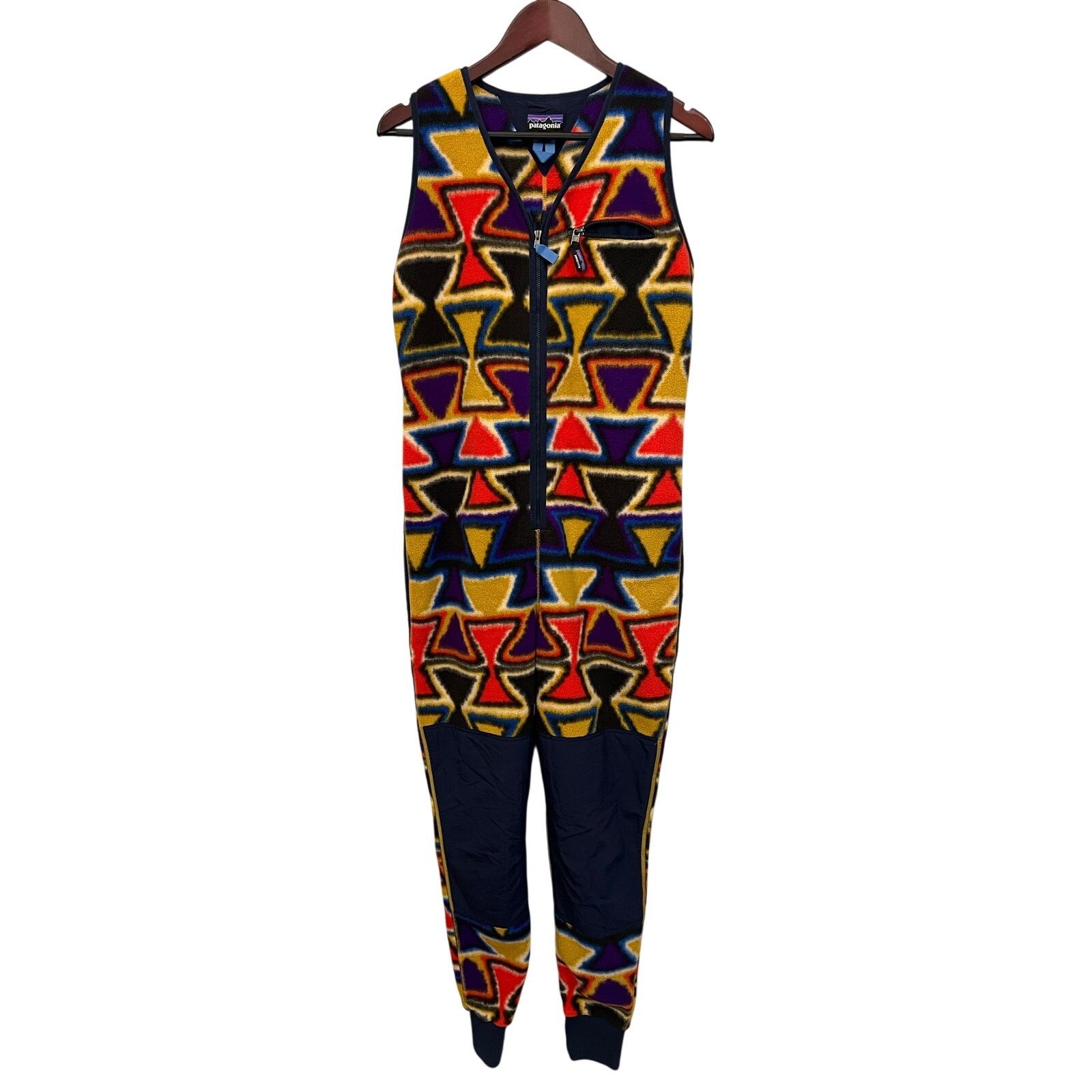 Patagonia Patagonia Synchilla Patched Jumpsuit Medium Aztec Print Size 28" / US 6 / IT 42 - 1 Thumbnail
