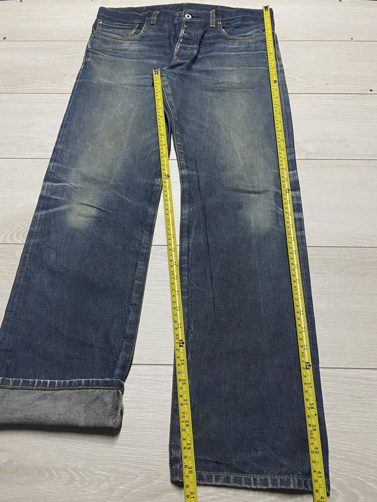 Japanese Brand Vintage Japan Brand Lideal Mud Wash Selvedge Slim Fit Jeans Size US 36 / EU 52 - 17 Thumbnail