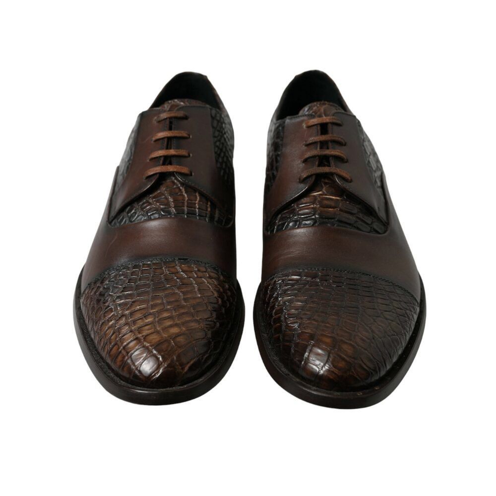Dolce & Gabbana Dolce & Gabbana Elegant Textured Leather Oxford Dress Shoes Size US 8 / EU 41 - 2 Thumbnail