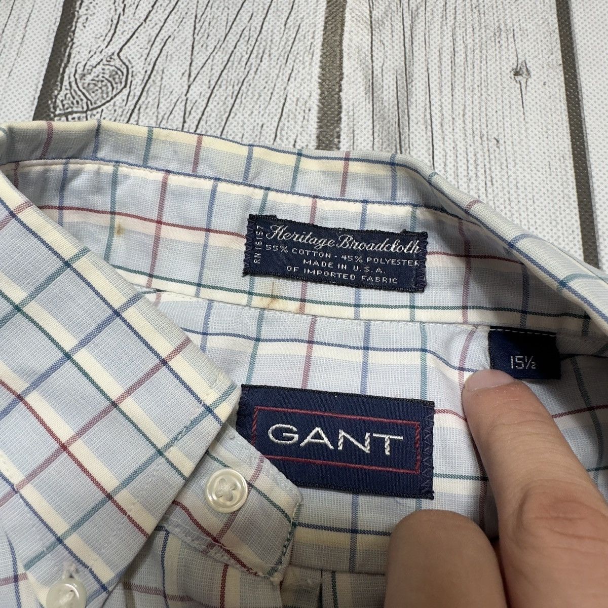 Gant × Vintage Vintage GANT shirt Size US M / EU 48-50 / 2 - 4 Thumbnail