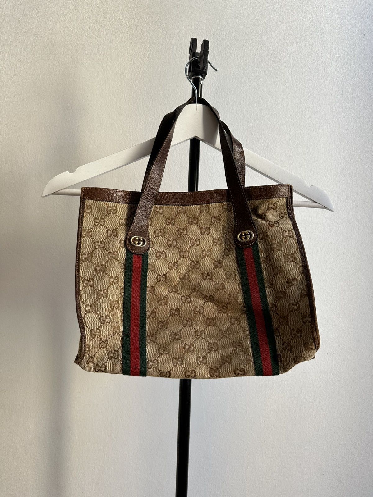 Gucci Gucci Vintage 70s-80s Rare Monogramme GG Archive Leather Bag Size ONE SIZE - 1 Thumbnail