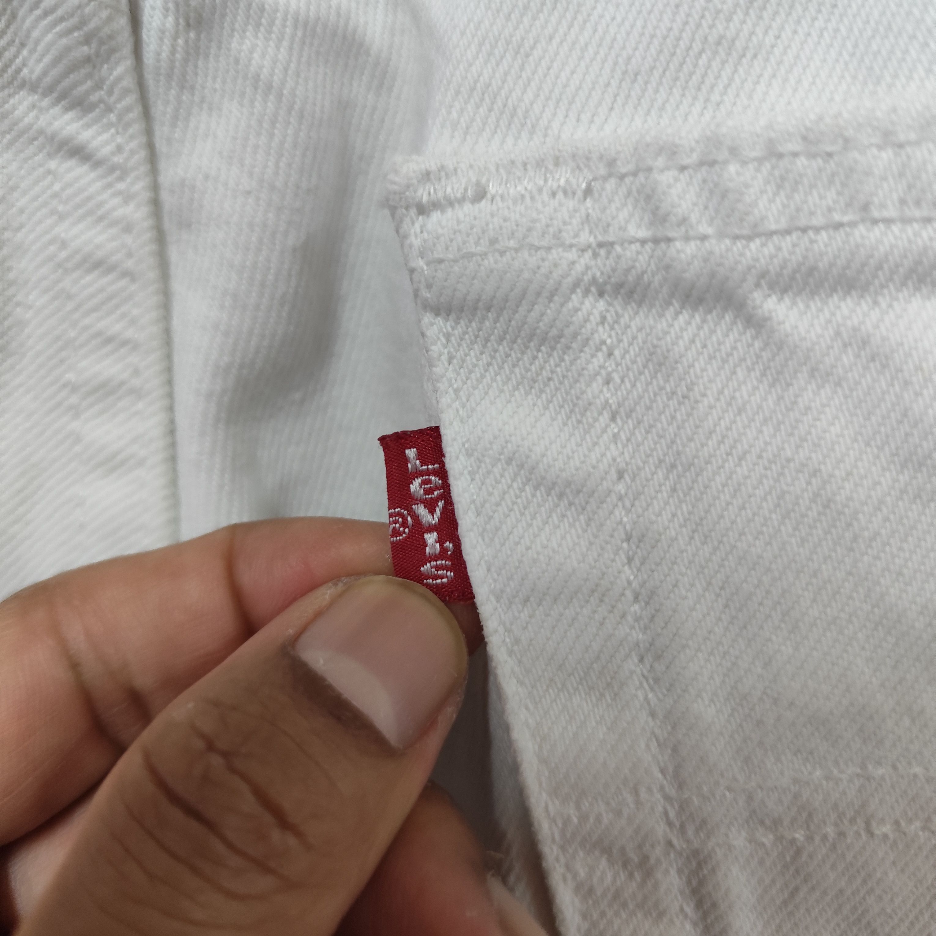 Levi's × Vintage 🇺🇸VINTAGE LEVIS 501 WHITE JEANS MADE IN USA Size US 38 / EU 54 - 15 Thumbnail
