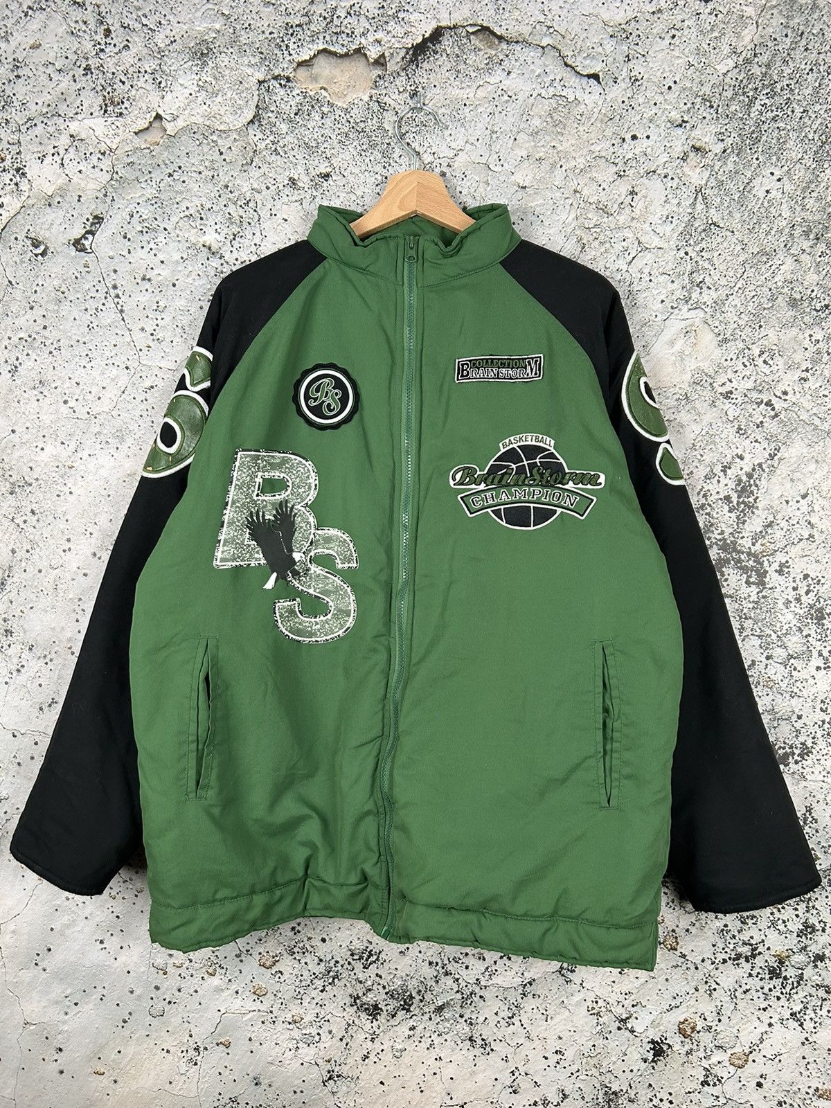 Vintage Vintage Basketball Brain Storm Light Bomber Jacket NBA Size US M / EU 48-50 / 2 - 1 Thumbnail