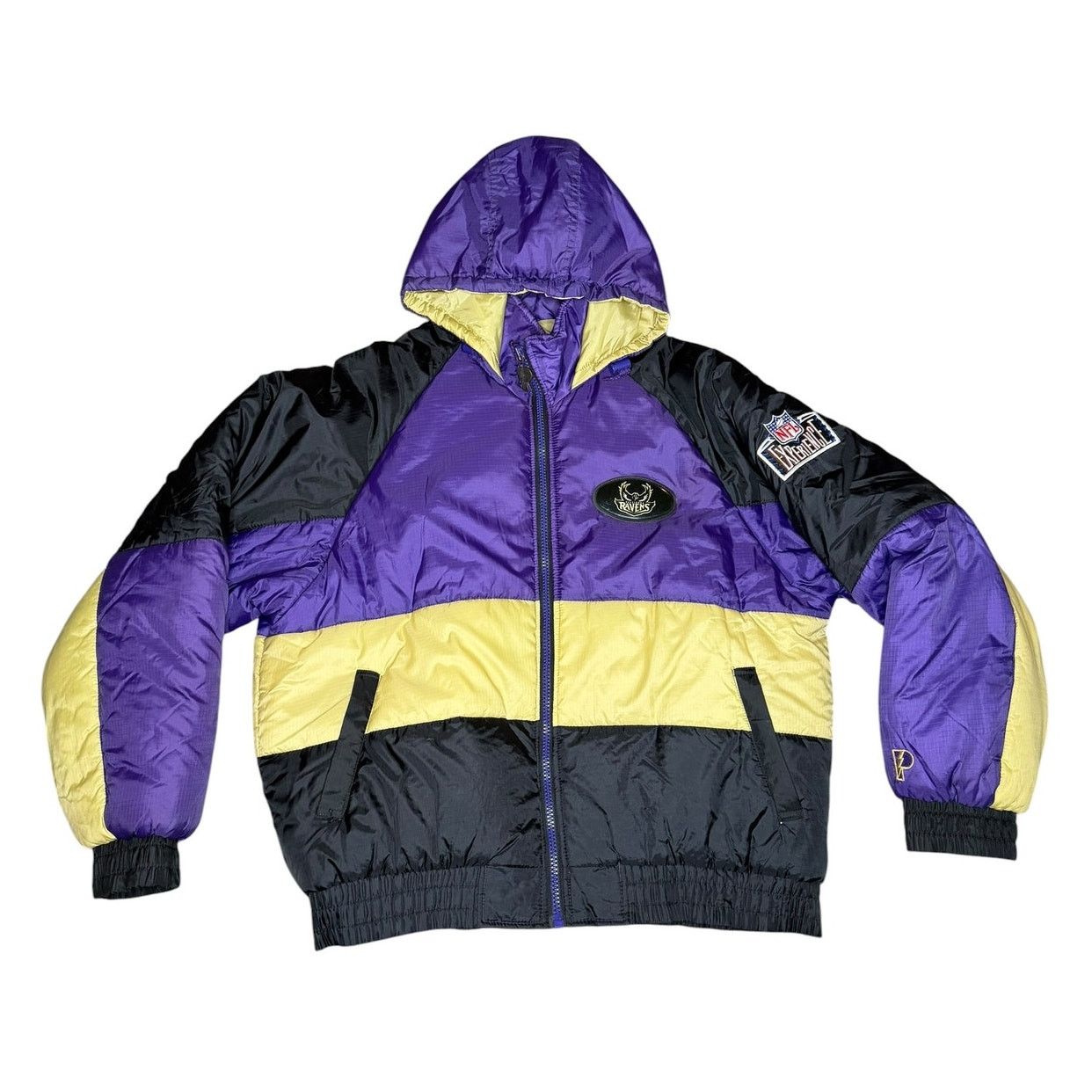 NFL × Pro Player × Vintage Vintage 90s Pro Player Baltimore Ravens NFL Puffer Jacket Size US XL / EU 56 / 4 - 1 Thumbnail