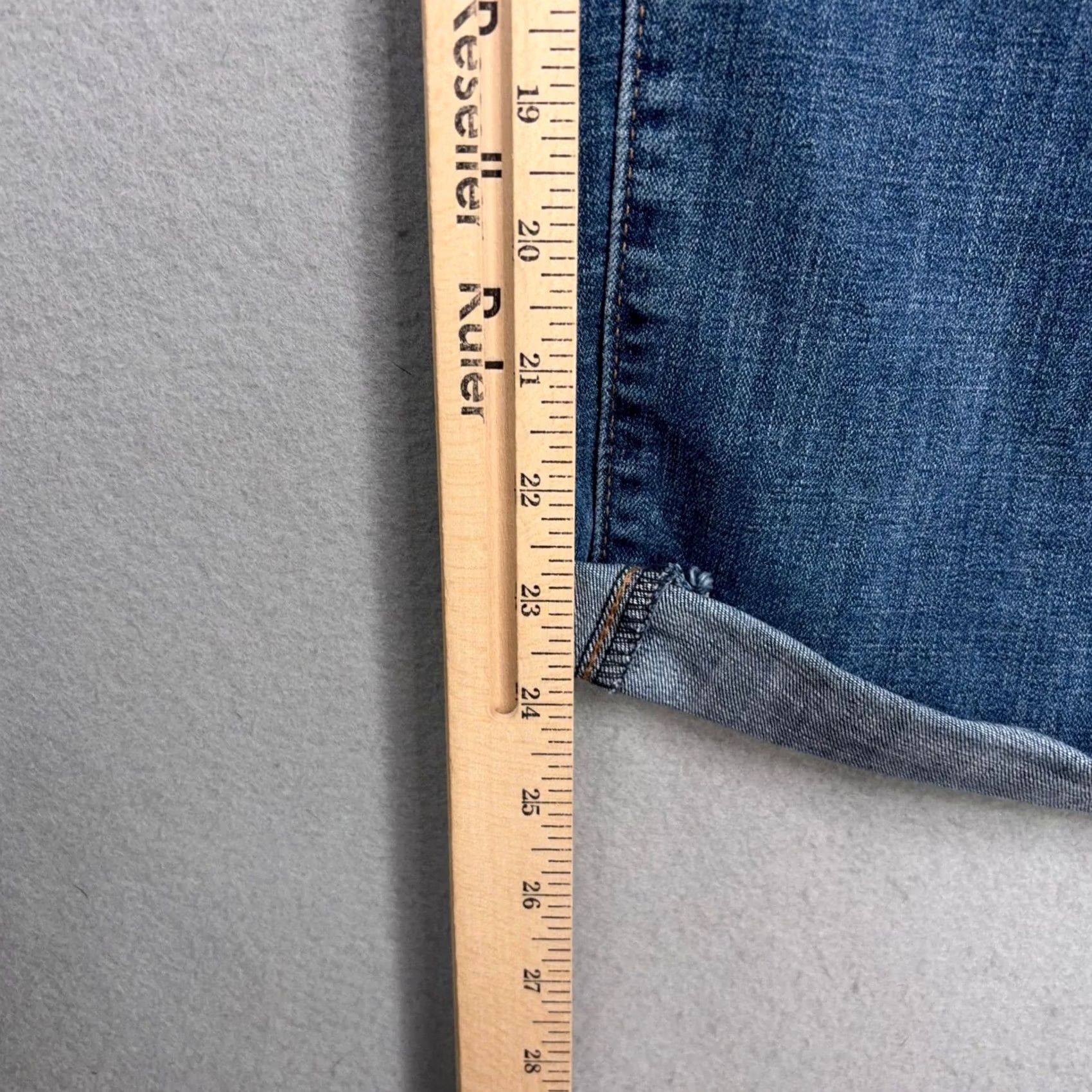 Levi's Levi's Boyfriend Jeans Women 22W Blue Distressed Mid Rise Tapered Denim Hypersoft Size 40" / US 18 - 6 Thumbnail