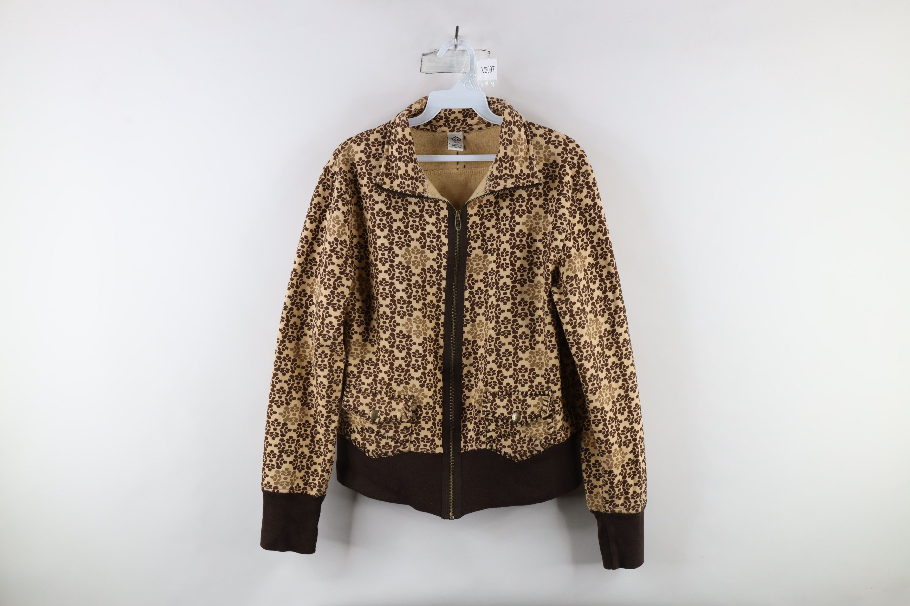Prana × Vintage Vintage prAna Breathe Geometric Flower Full Zip Track Jacket Size XL / US 12-14 / IT 48-50 - 1 Thumbnail