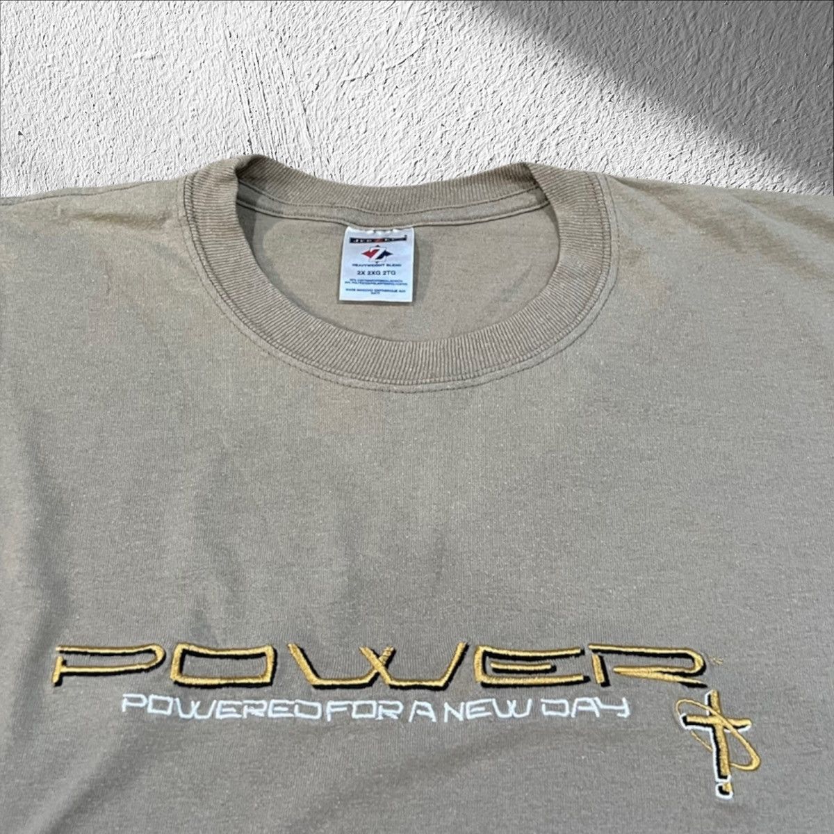 Vintage Vintage Jesus Powered for a New Day Christian Shirt 2XL Size US XXL / EU 58 / 5 - 3 Thumbnail