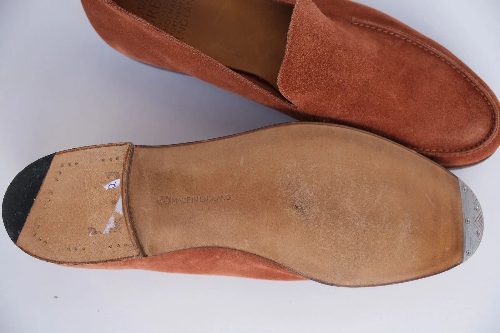 Edward Green New Edward Green Hampton Salmon Suede Loafers UK 10.5 /US 11 Size US 11 / EU 44 - 8 Thumbnail