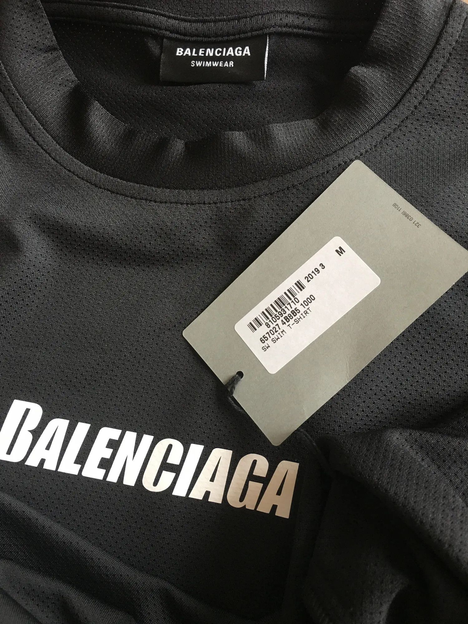 Balenciaga FW'19 Swim T-shirt Size US M / EU 48-50 / 2 - 3 Thumbnail
