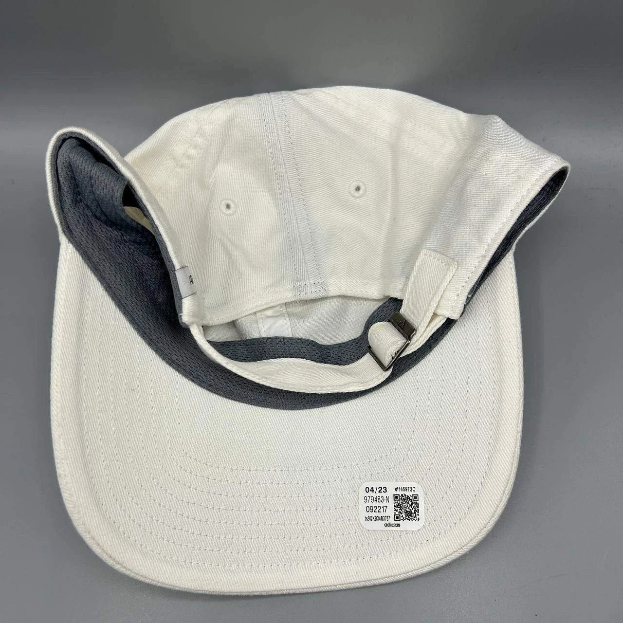 Adidas Adidas 3 Stripes Aeroready Hat Men White Strap Back Cotton Size ONE SIZE - 3 Thumbnail