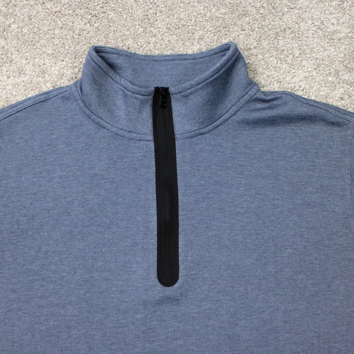 Banana Republic Banana Republic Sweatshirt Mens XL Blue 1/4 Zip Cotton/Polyester Pullover Size US XL / EU 56 / 4 - 5 Thumbnail