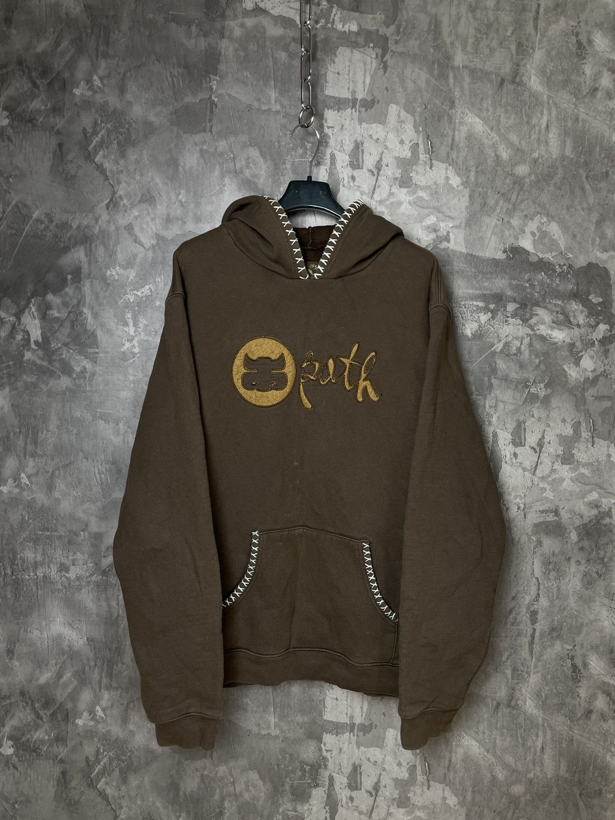 Hypebeast Vintage 90s Path Logo Hoodie Brown Colour Size M Size US M / EU 48-50 / 2 - 1 Thumbnail