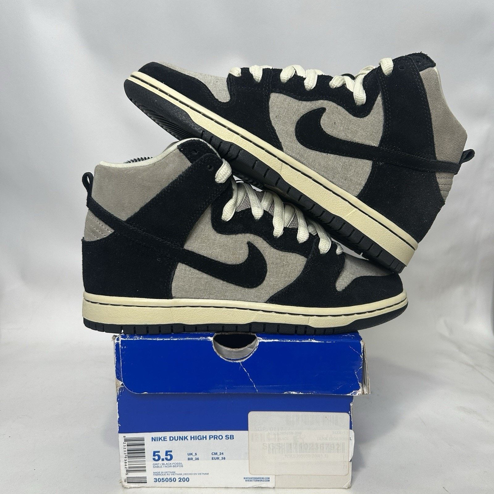 Nike Nike Dunk High Pro SB “Fossil” (2011) Size US 7 / IT 37 - 1 Thumbnail