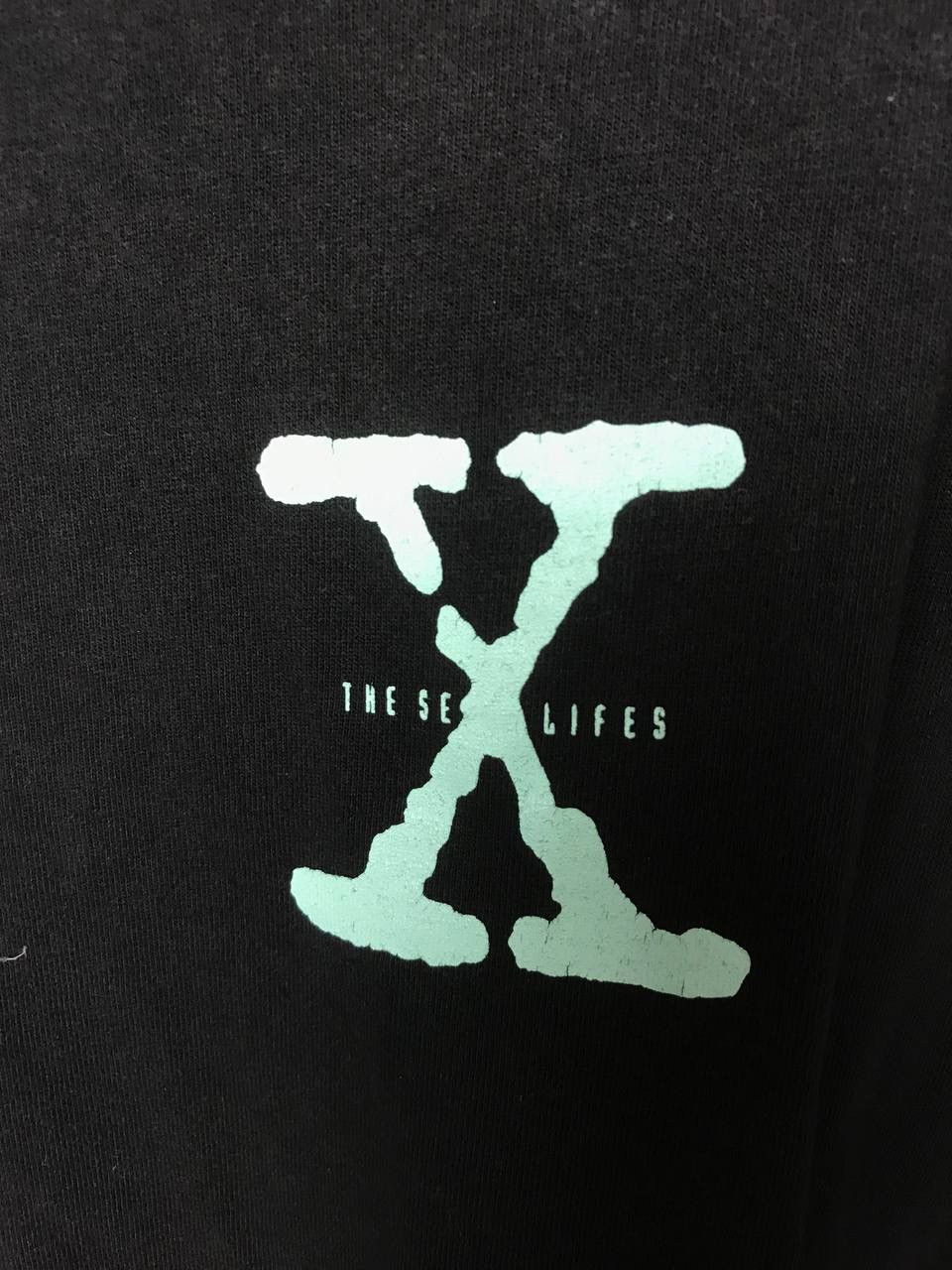 FR2 🔥 RARE X Files Sex Lifes FR2 Faded Washed T Shirt Humor Y2K Size US L / EU 52-54 / 3 - 9 Thumbnail