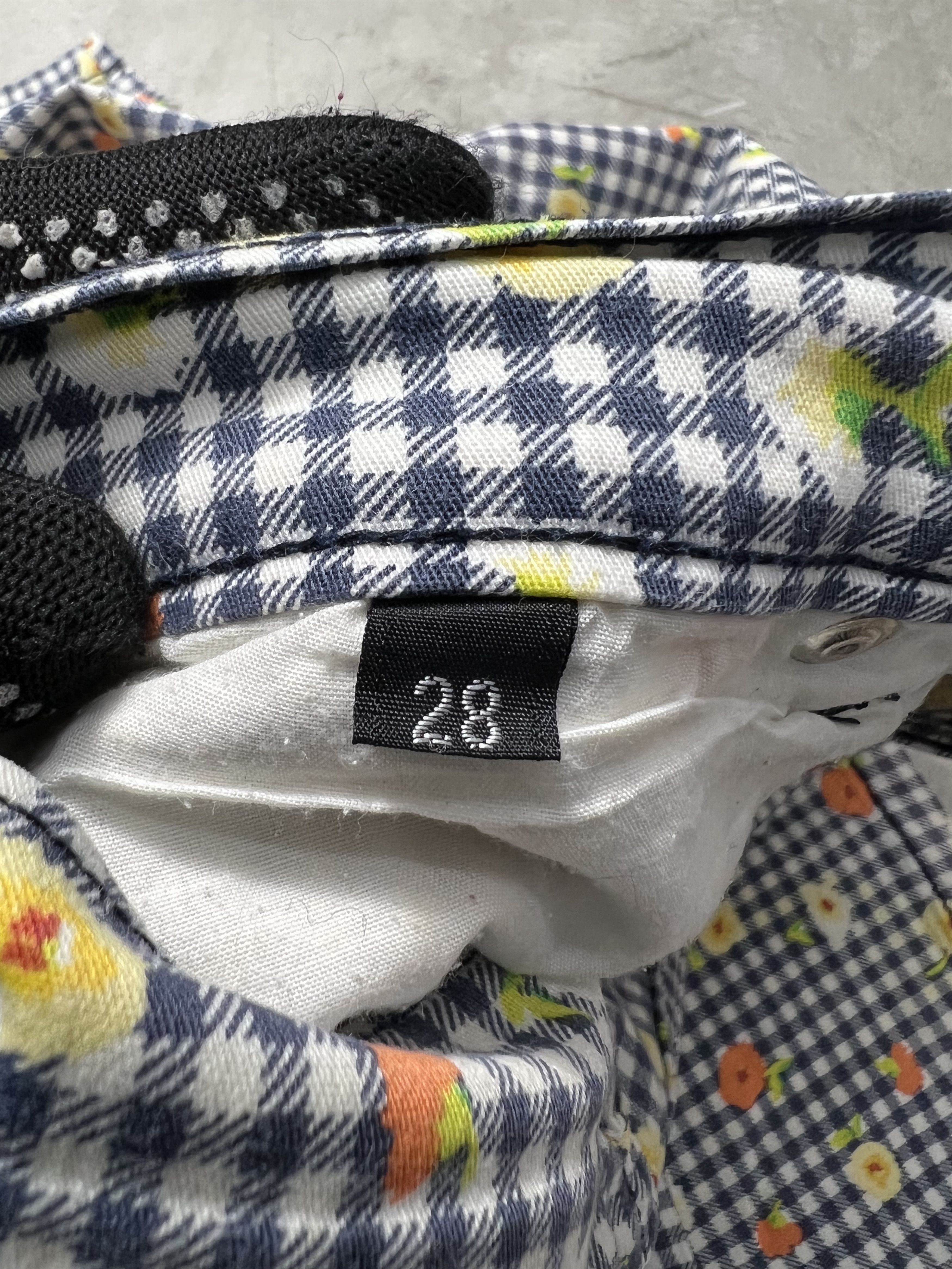 Trussardi Vintage Trussardi Jeans Plaid Flower Denim GTMPT361 Size 24" / US 00 / IT 34 - 4 Thumbnail