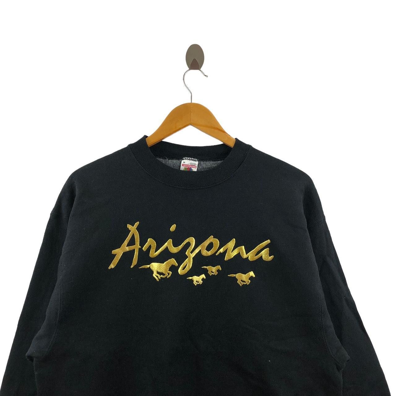 Vintage Vintage 90’ ARIZONA HORSE STALLIONS Race Sweatshirt Sweater Size M / US 6-8 / IT 42-44 - 3 Thumbnail