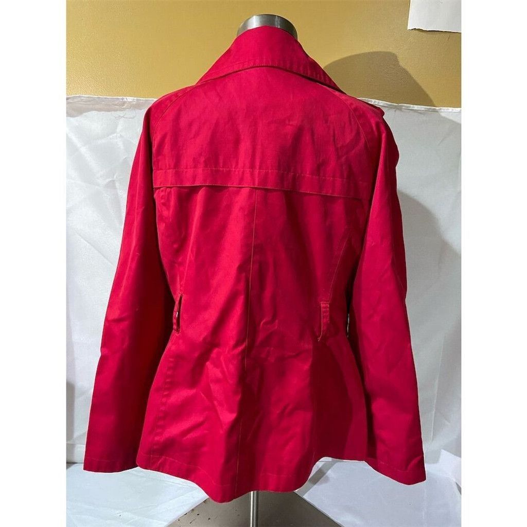Michael Kors Michael Kors Red Double-Breasted Trench Coat Size Mid-Length Size M / US 6-8 / IT 42-44 - 3 Thumbnail