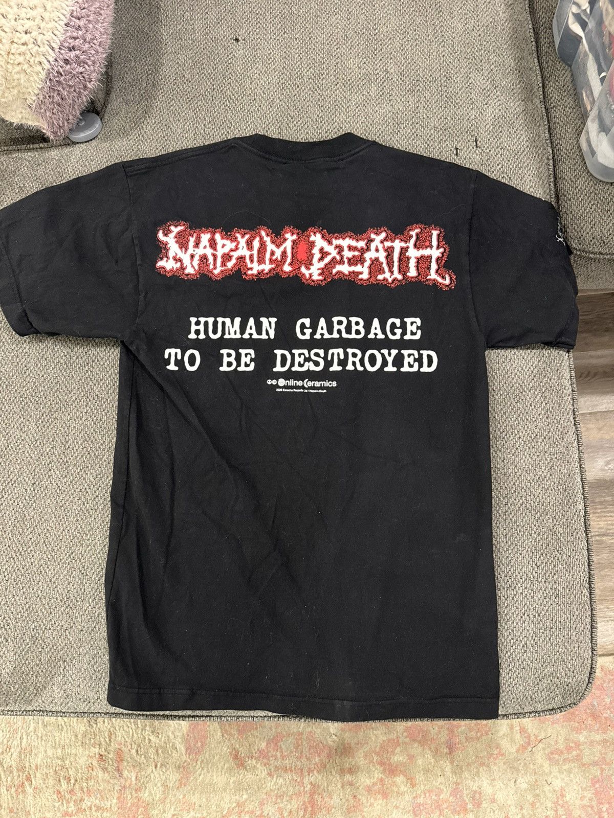 Online Ceramics Online Ceramics Human Garbage Anti Nazi Napalm Death Size US L / EU 52-54 / 3 - 2 Thumbnail